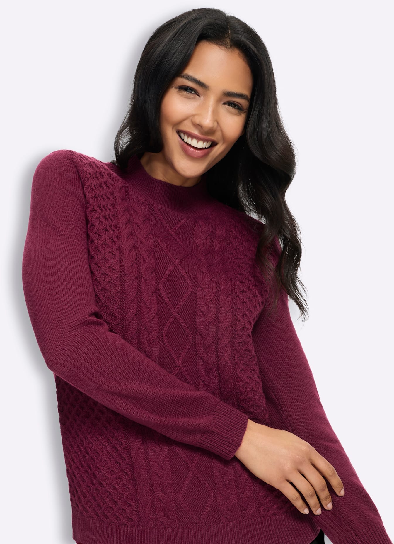 Classic Basics Pull à col montant »Stehkragen-Pullover«