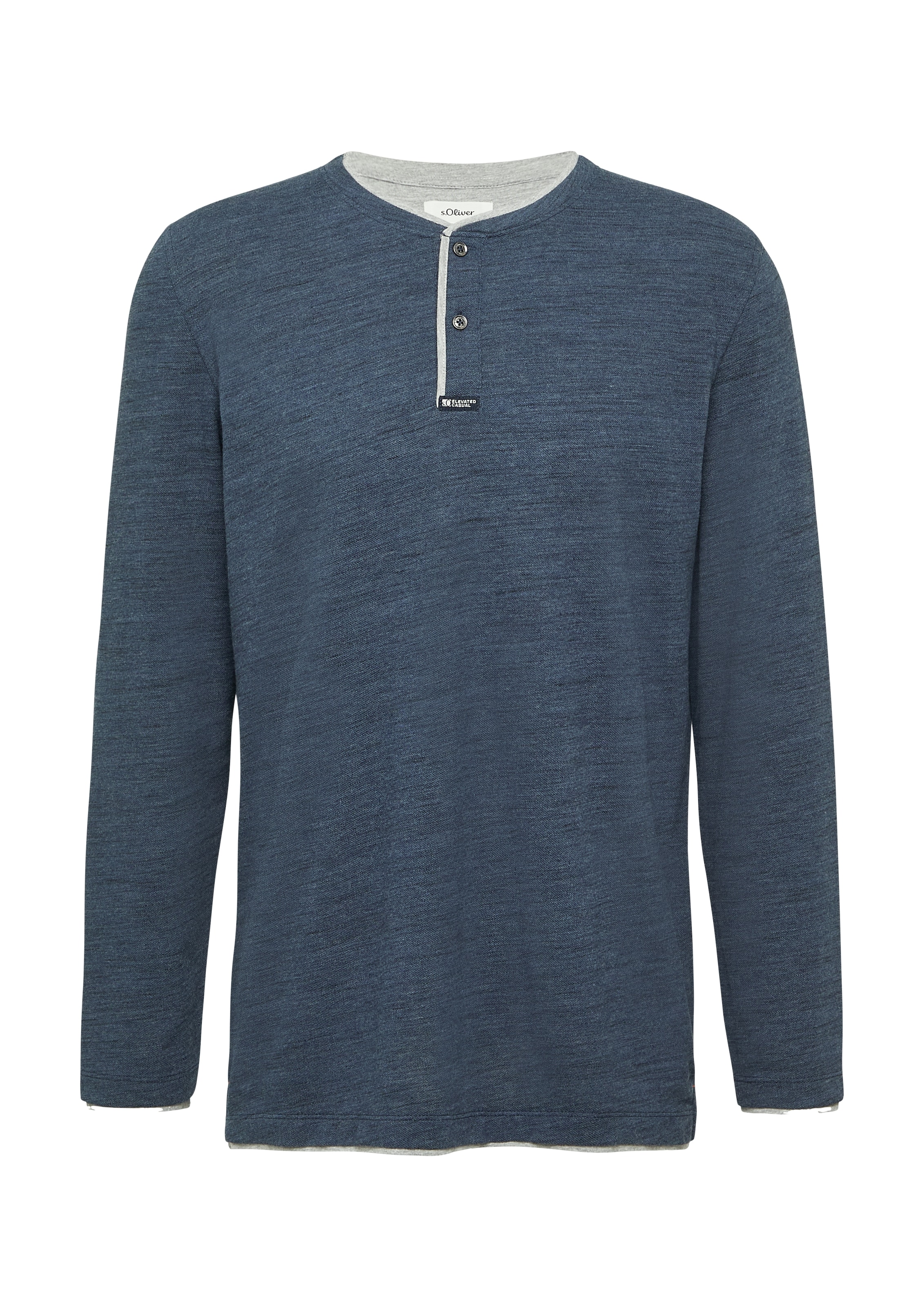 s.Oliver T-shirt Henleys mit Kontrast-Details