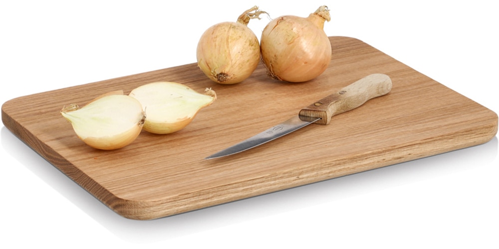 Zeller Present Schneidebrett »Servierbrett, Eiche« Brett aus natürlichem Material