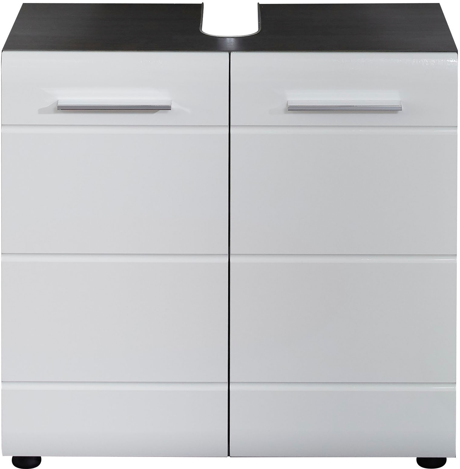 welltime Armoire sous lavabo »Sovana« meuble sous-lavabo avec 2 portes - (L/P/H) 60/31/57 cm