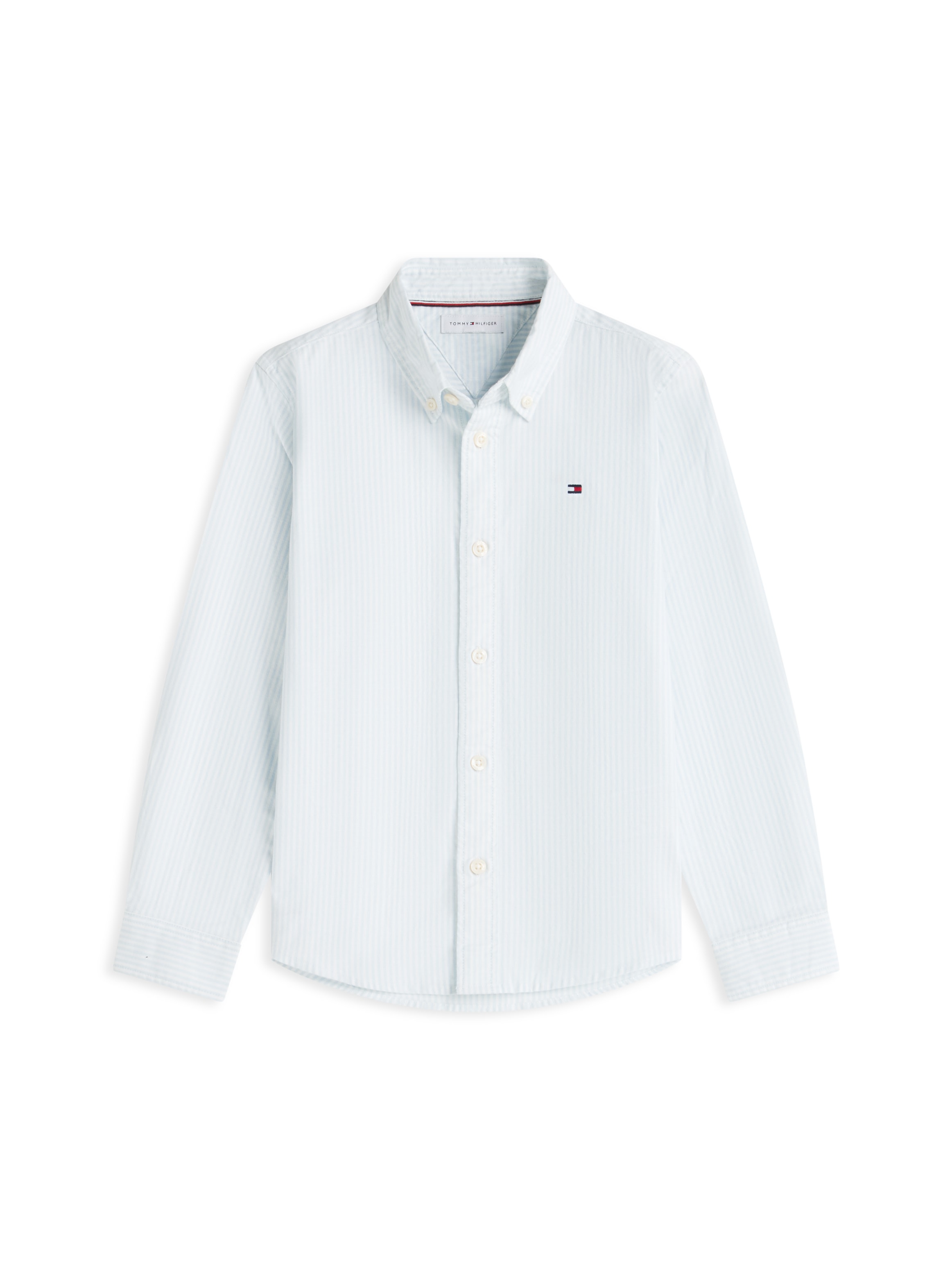 Tommy Hilfiger Langarmhemd Kinder bis 16 Jahre mit Button-Down-Kragen