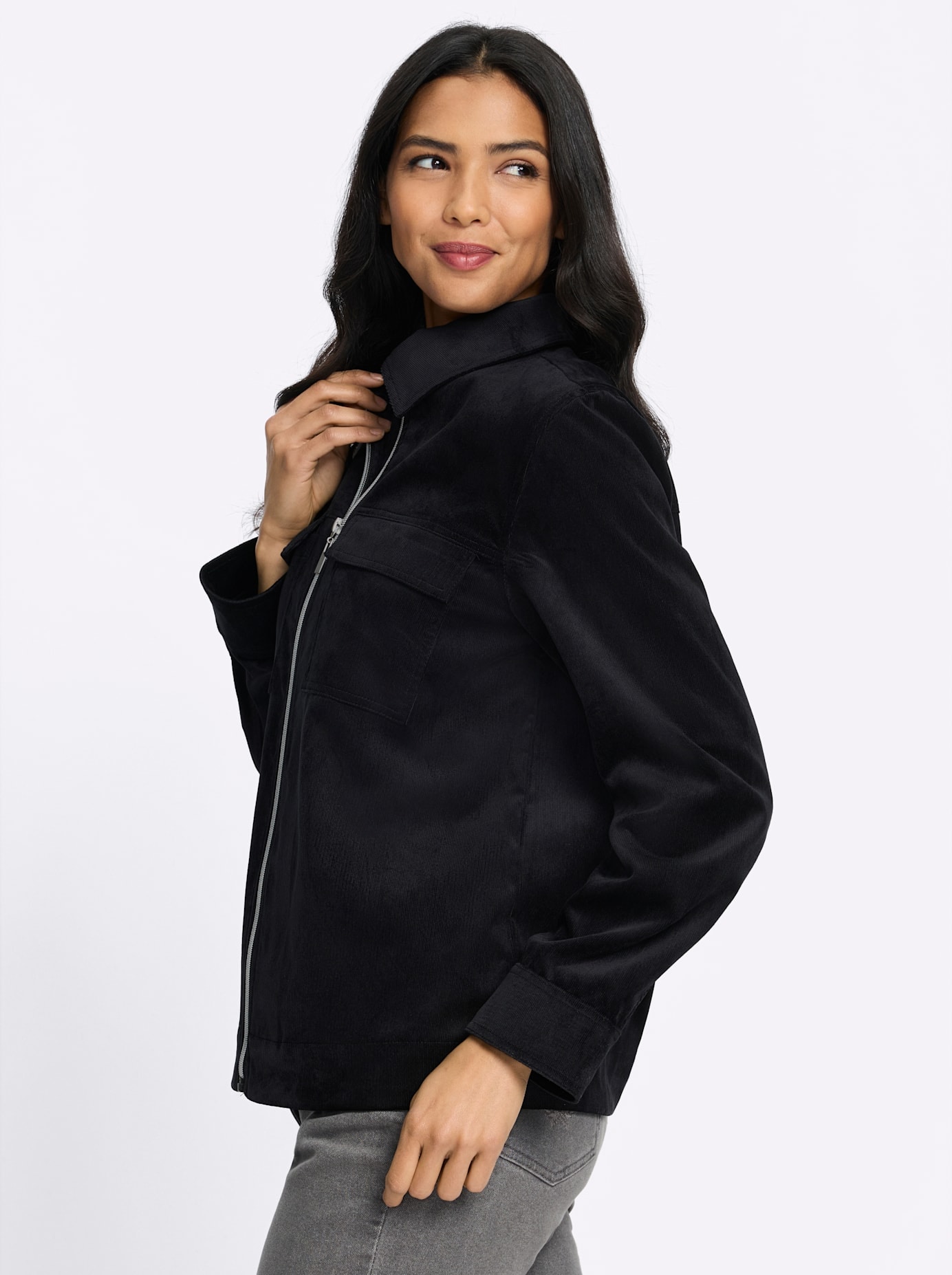   Veste en velours côtelé