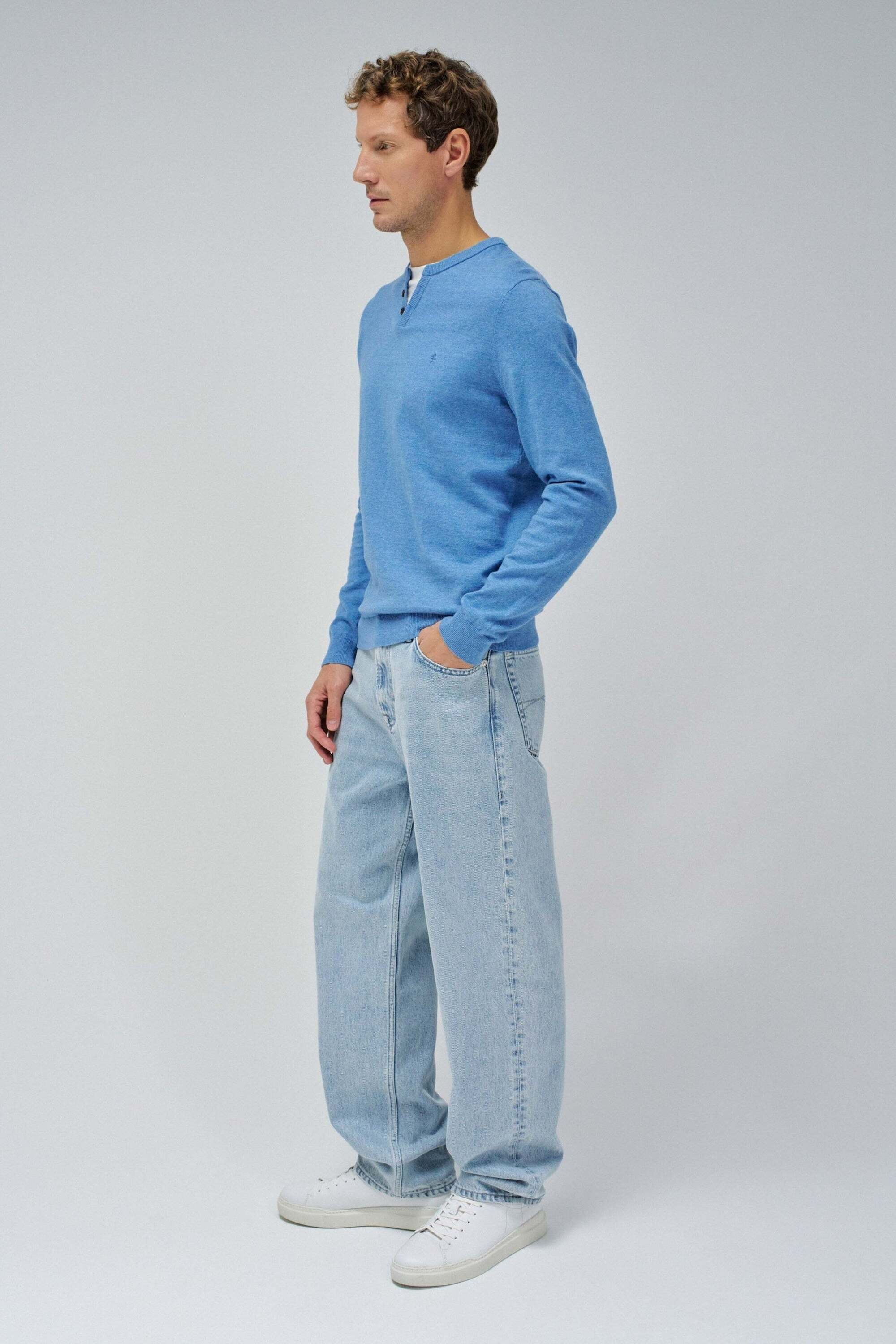 Salsa Strickpullover »Salsa Jeans Pullover Knit Henley W/ Collar Jersey Details«
