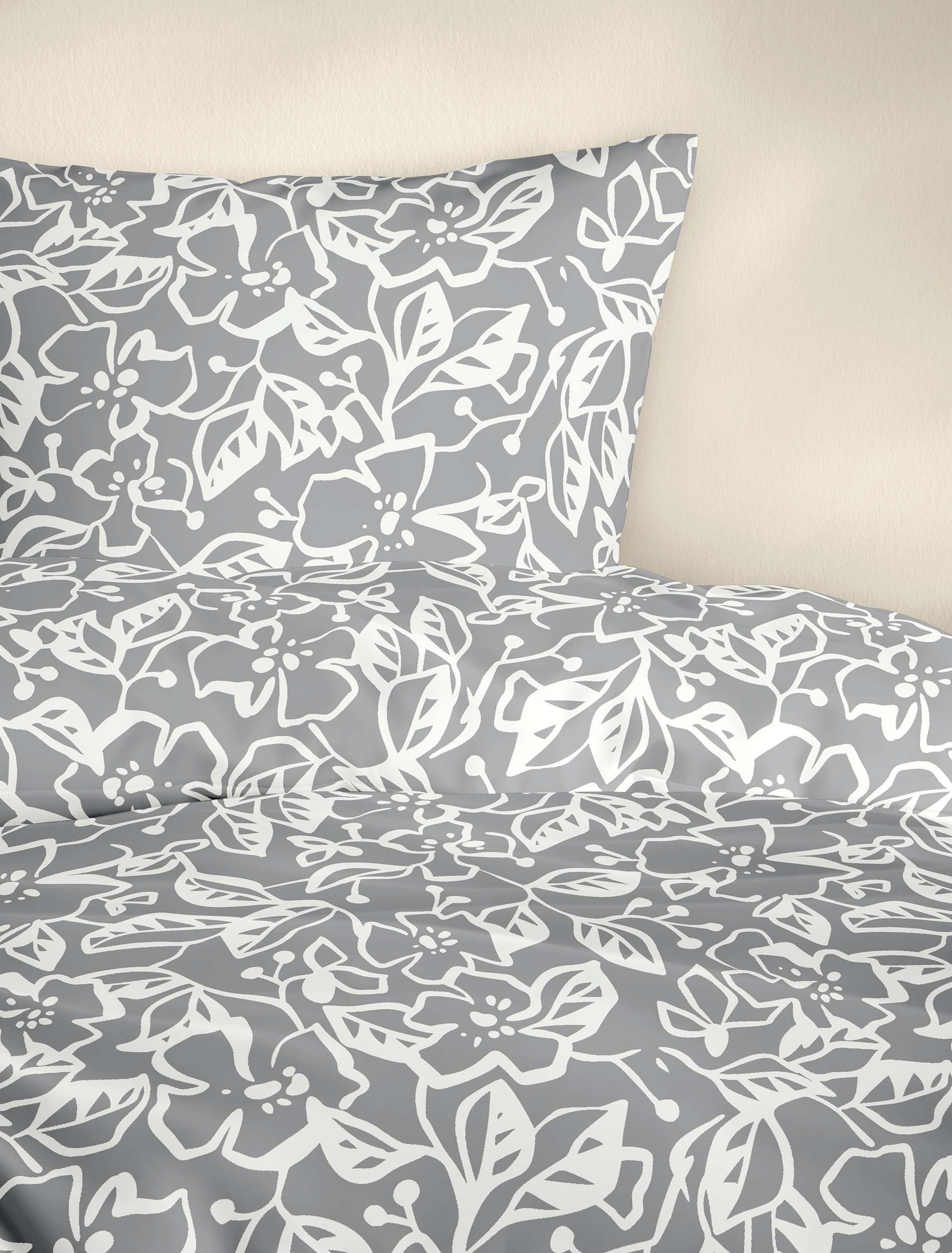 BIERBAUM Linge de lit »4174« 2 cuis tlg. Mako-Satin, 100 % Baumwolle, pflegeleicht