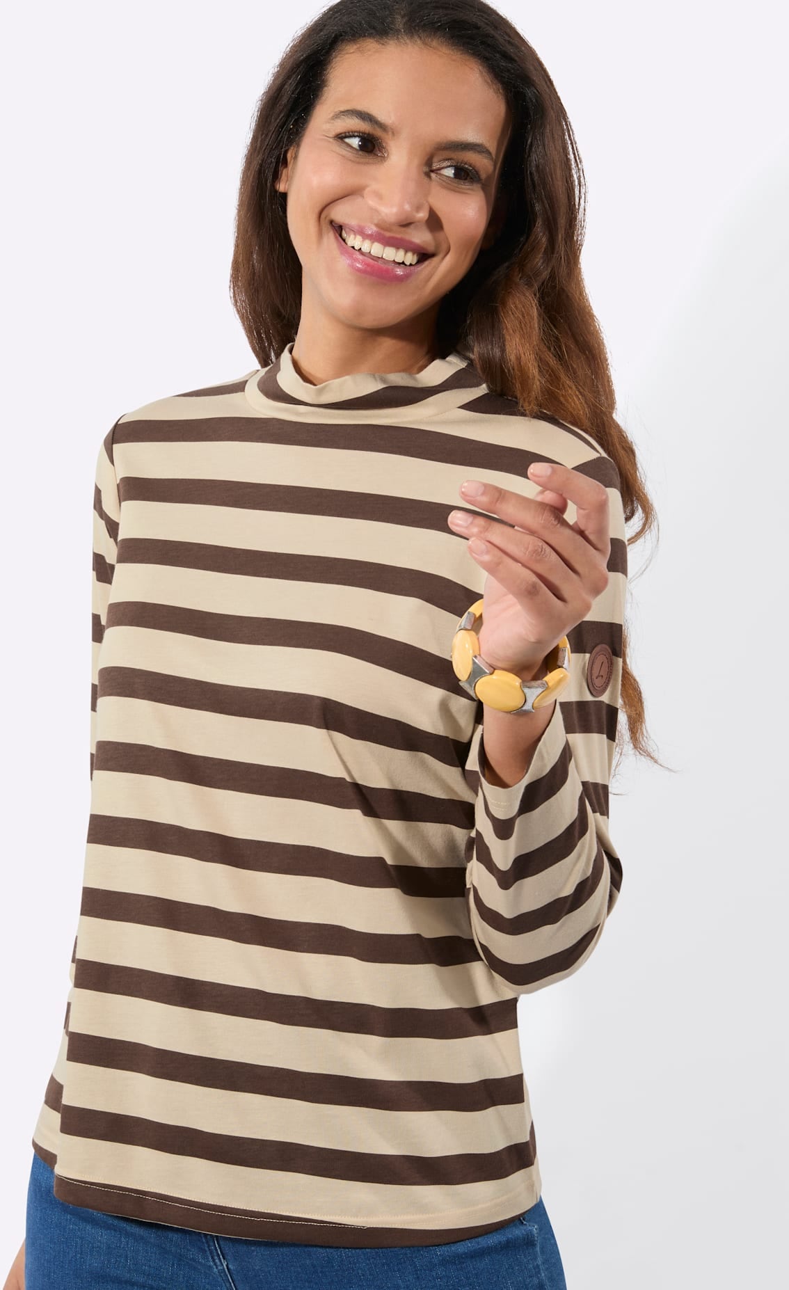 Casual Looks T-shirt à col montant »Stehkragen-Shirt« 1