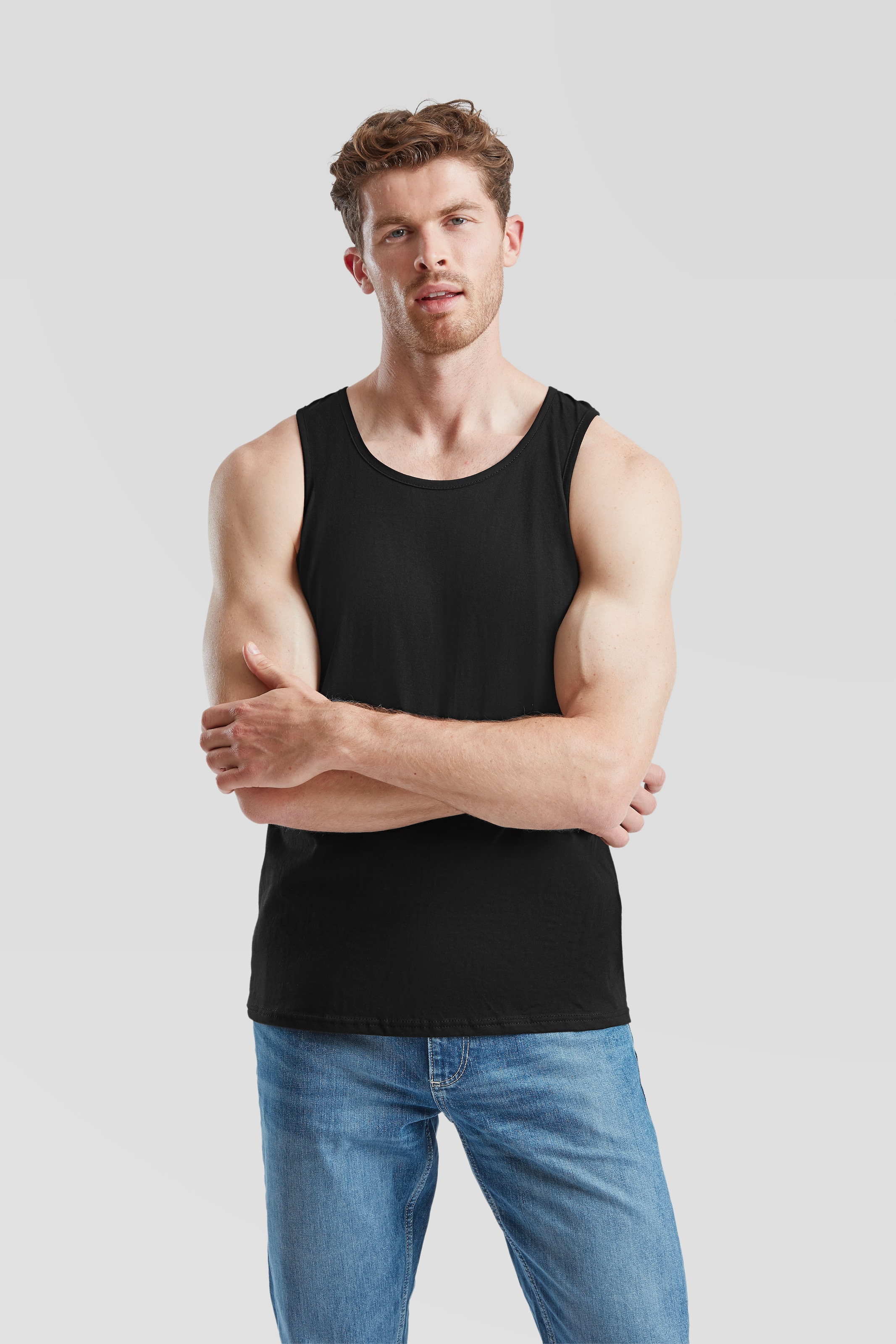 Fruit of the Loom Tanktop Packung, 2 Stk. aus reiner Baumwolle