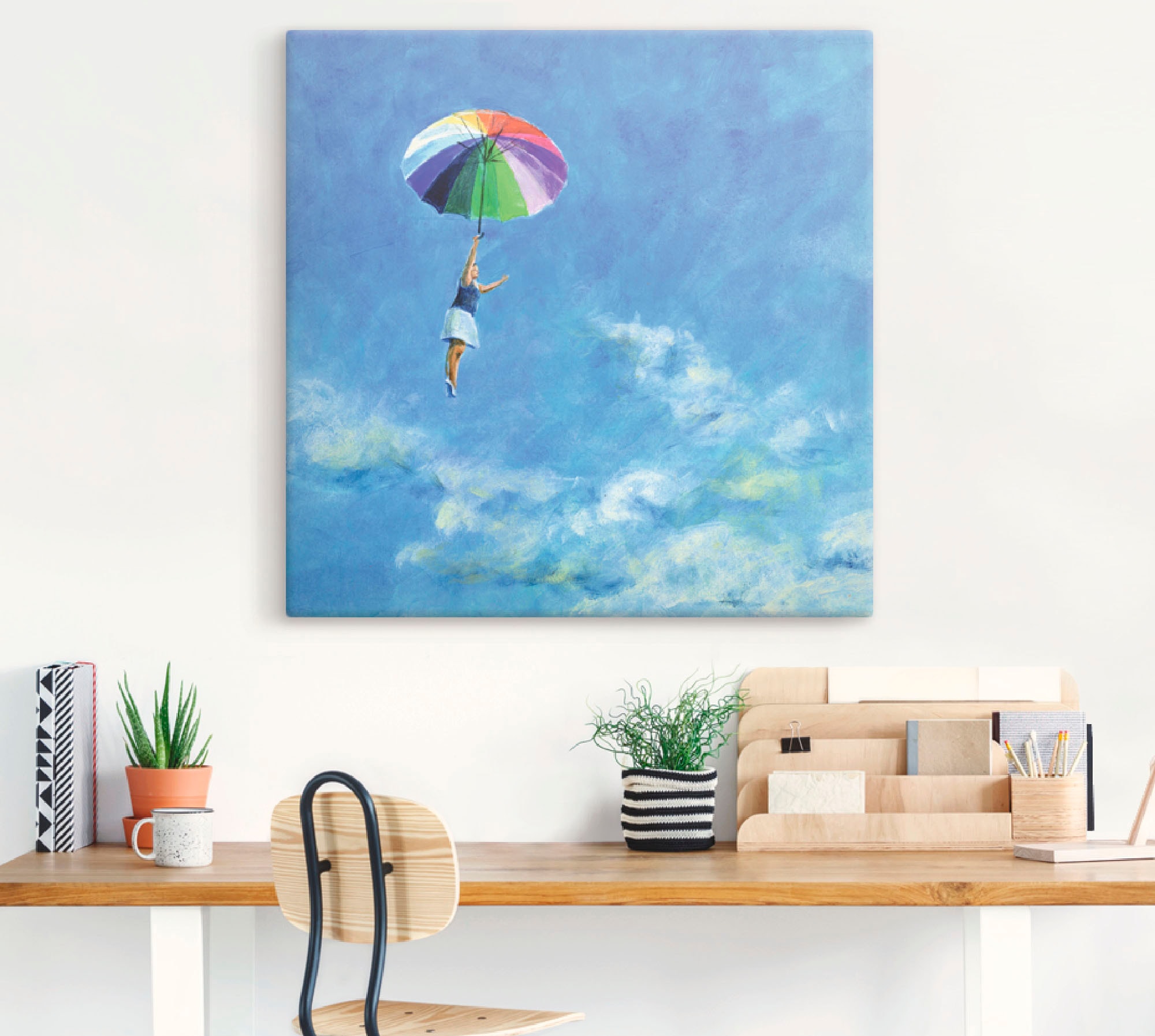 Artland Tableau sur toile »Das Leben leben« 1 cuis tlg. auf Holzrahmen gespannt