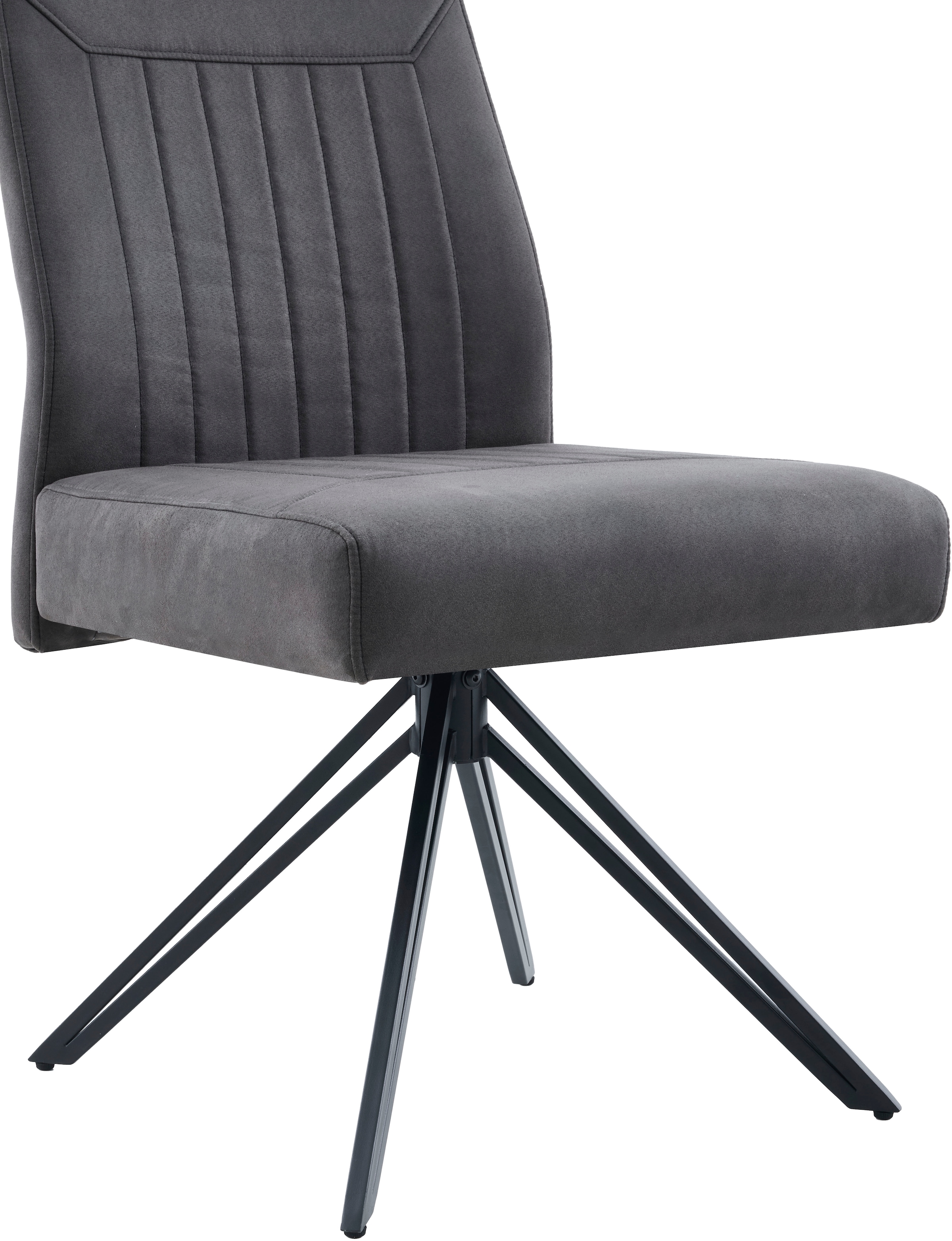 HELA Chaise à 4 pieds »MAGGY« () 1 cuislargeur d'assise XXL, pivotant à 360°, pied en V, suspension à ressort, supporte 200kg