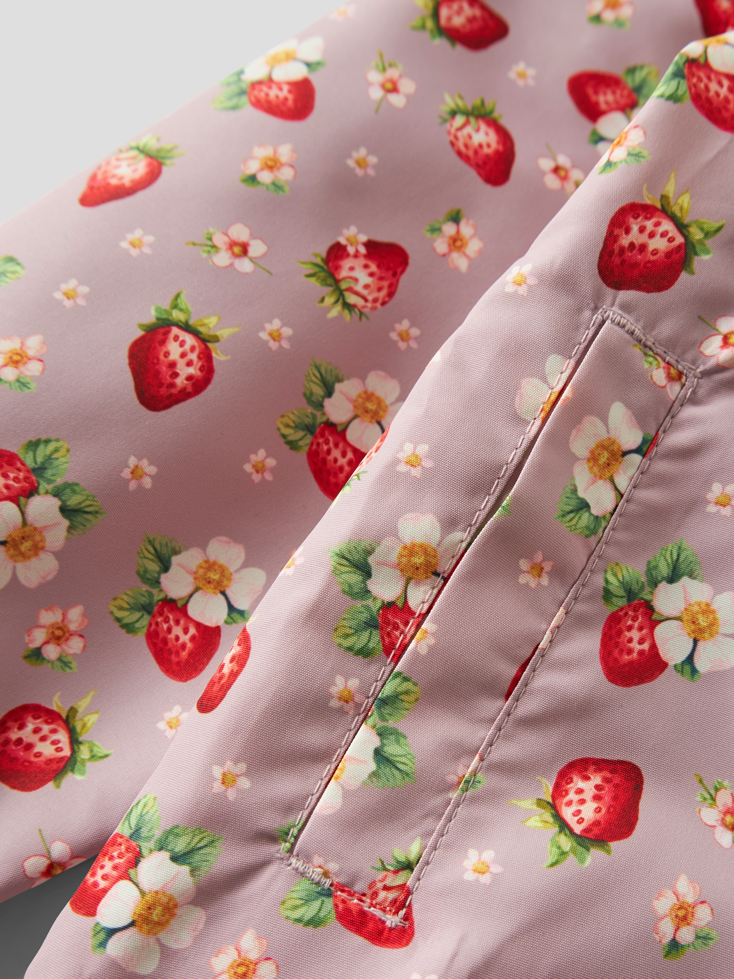 Name It Veste d'extérieur »NMFMAXI JACKET LI FRILL AOP« mit Kapuze