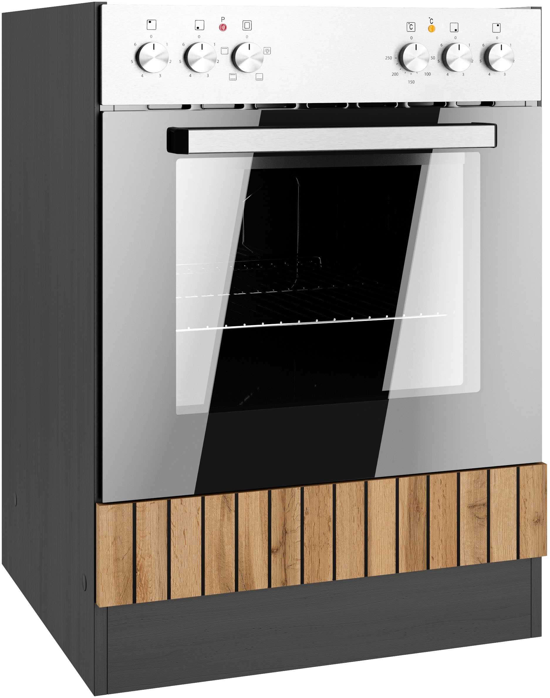 KOCHSTATION Armoire encastrée pour cuisinière »KS-Lagos« largeur 60 cm, compatible avec tous les ensembles de cuisinières standardisés