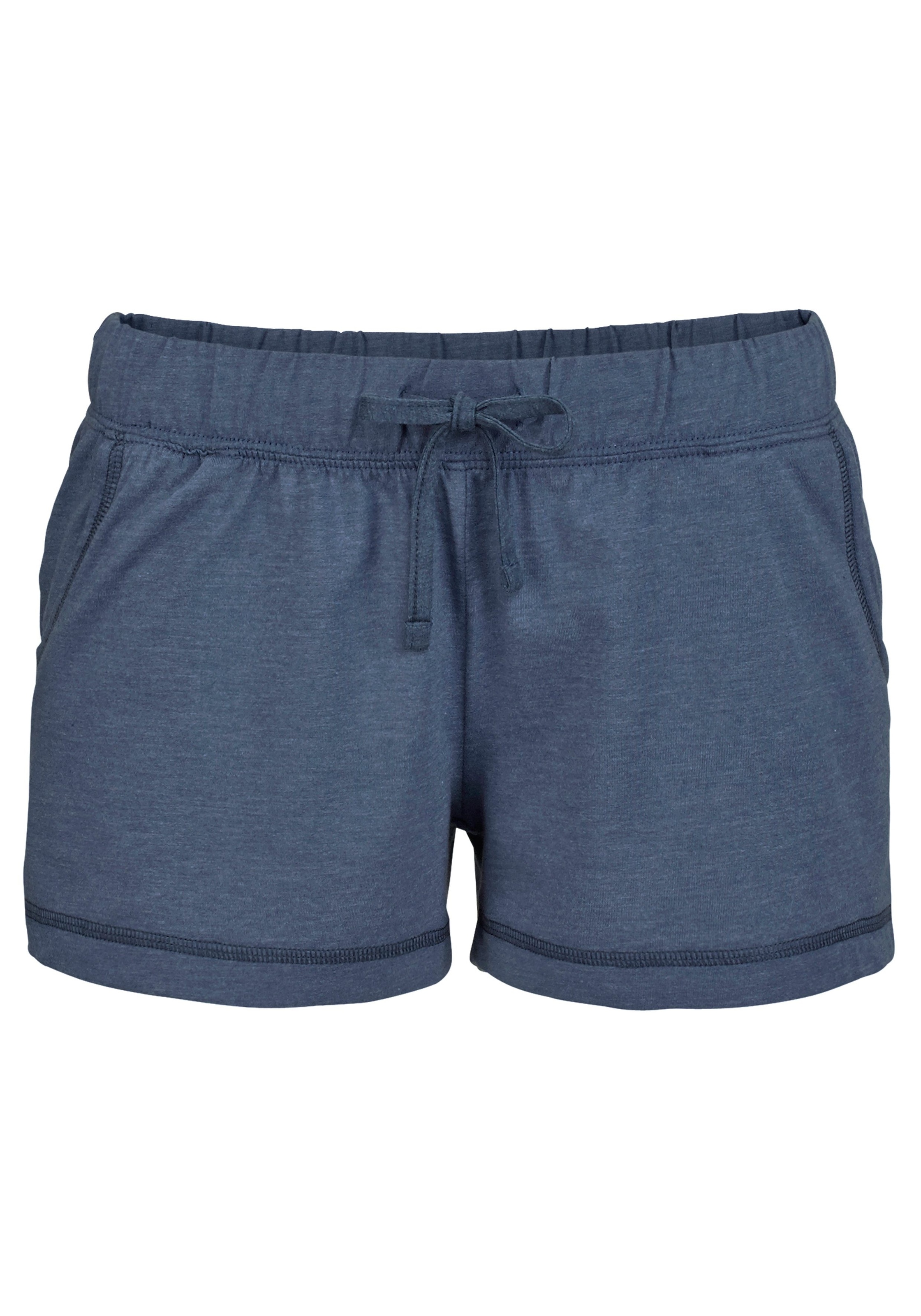 Arizona Shorty 2 cuis tlg., meliert mit Rundhalsausschnitt Brusttasche