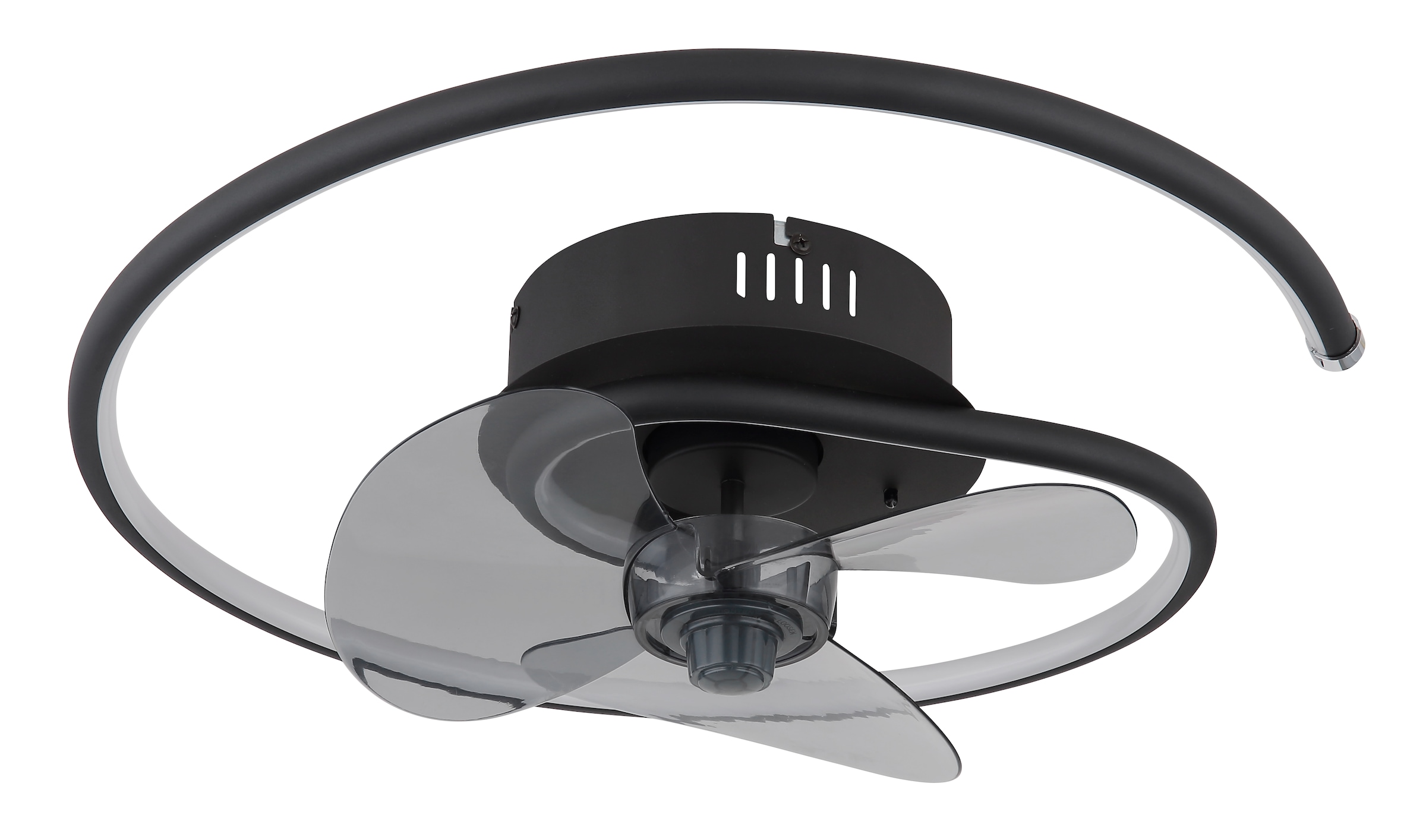 GLOBO LIGHTING Plafonnier »KOREN« Module LED 1 cuis blanc chaud - blanc froid Ventilateur de plafond, lampe de plafond, ventilateur moderne