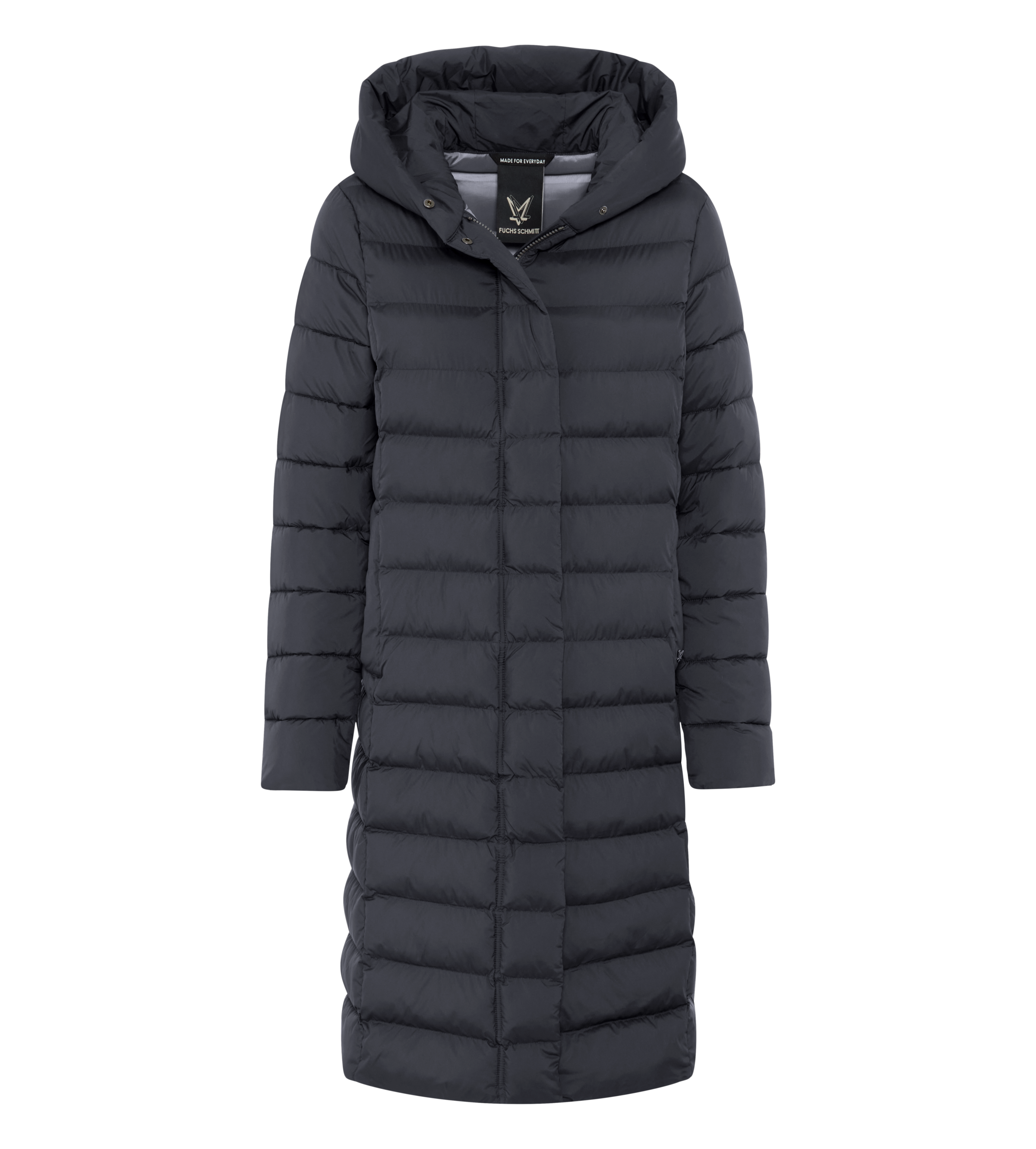Fuchs Schmitt Manteau matelassé Regular Fit, verdeckter Reissverschluss mit Druckknöpfen
