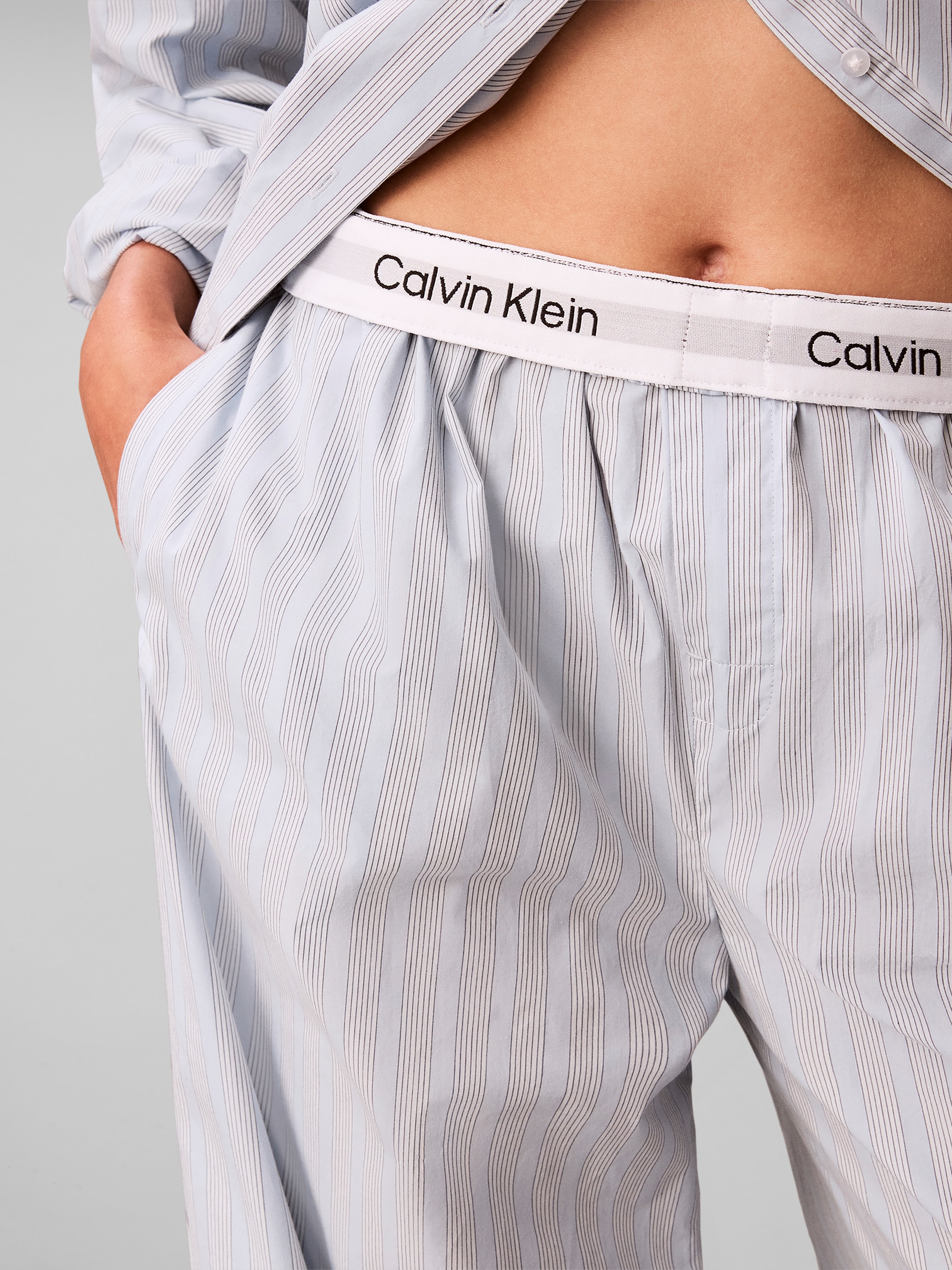 Calvin Klein Underwear Pantalon de pyjama »COVERED WB POPLIN PANT«  en popeline de coton