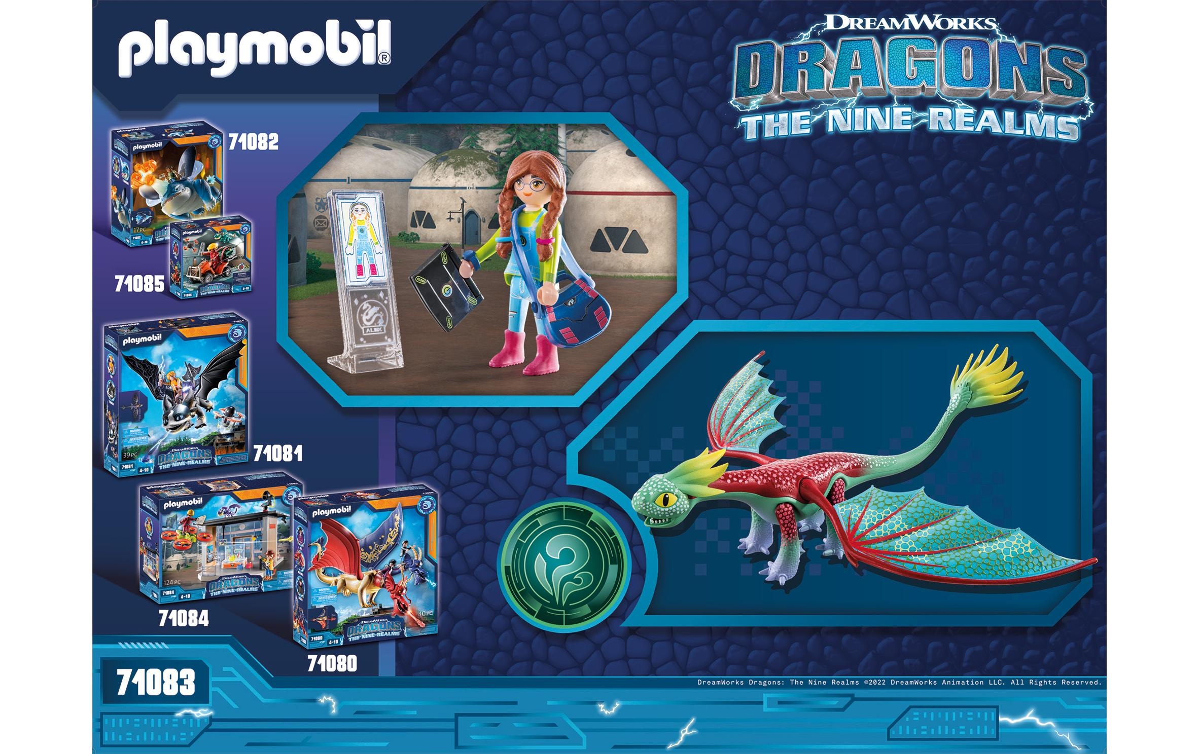 Playmobil® Spielbausteine »Dragons The Nine Realms – Feathers & Alex 71083«