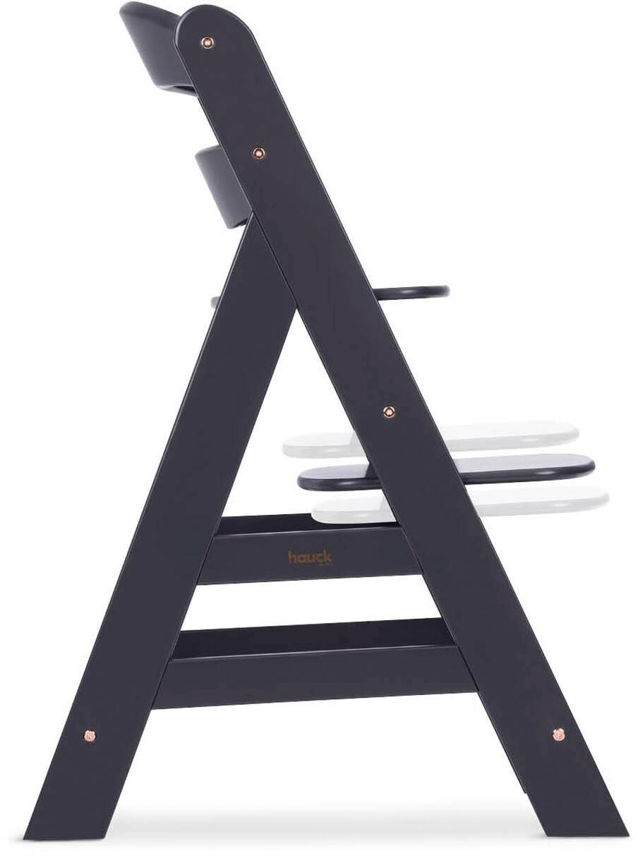 Hauck Chaise haute »Alpha Newborn Set Plus, Dark Grey« () mit Newborn Aufsatz