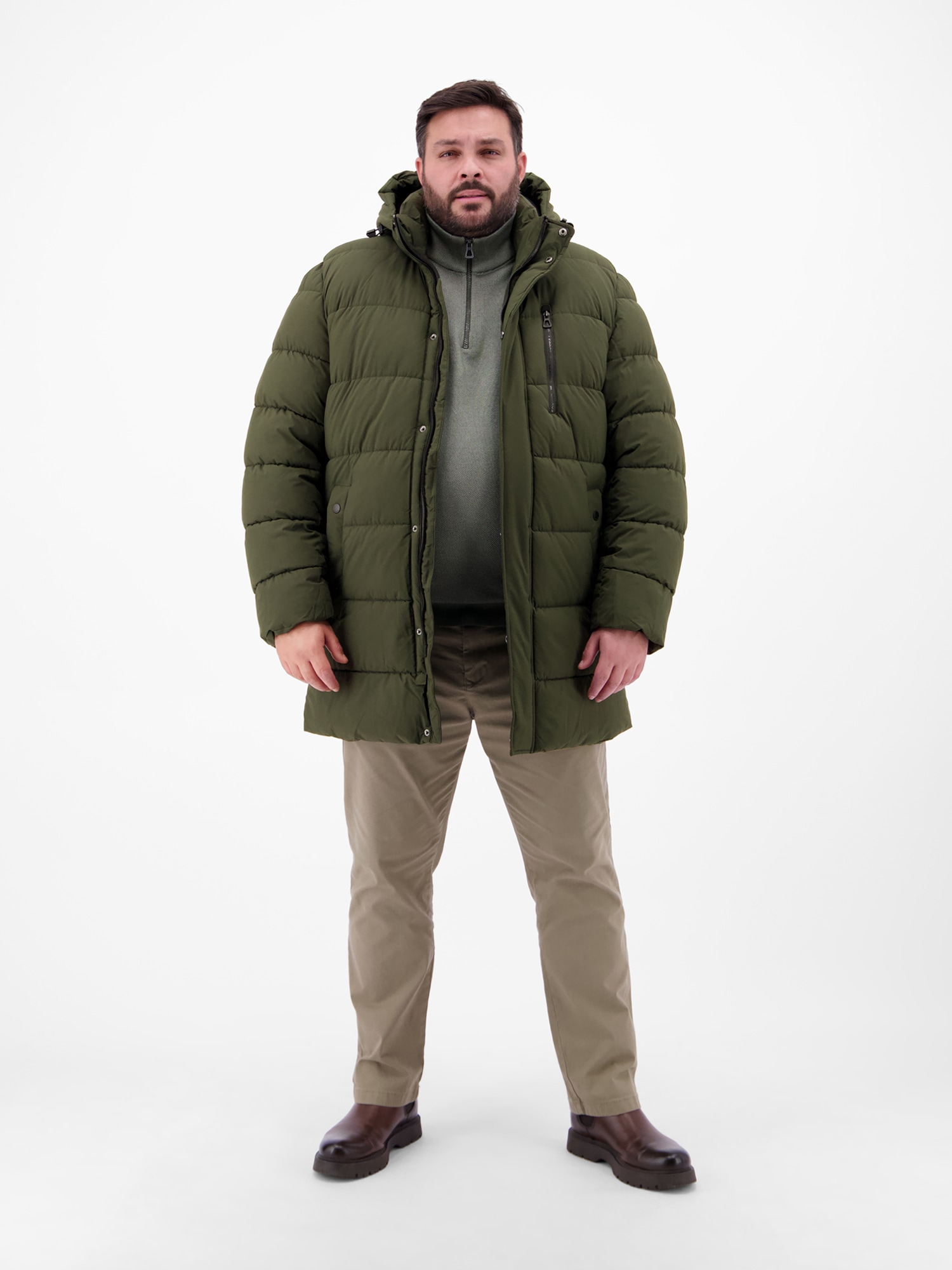 LERROS Veste d'hiver »Herren Steppjacke in Grossen Grössen« avec capuche