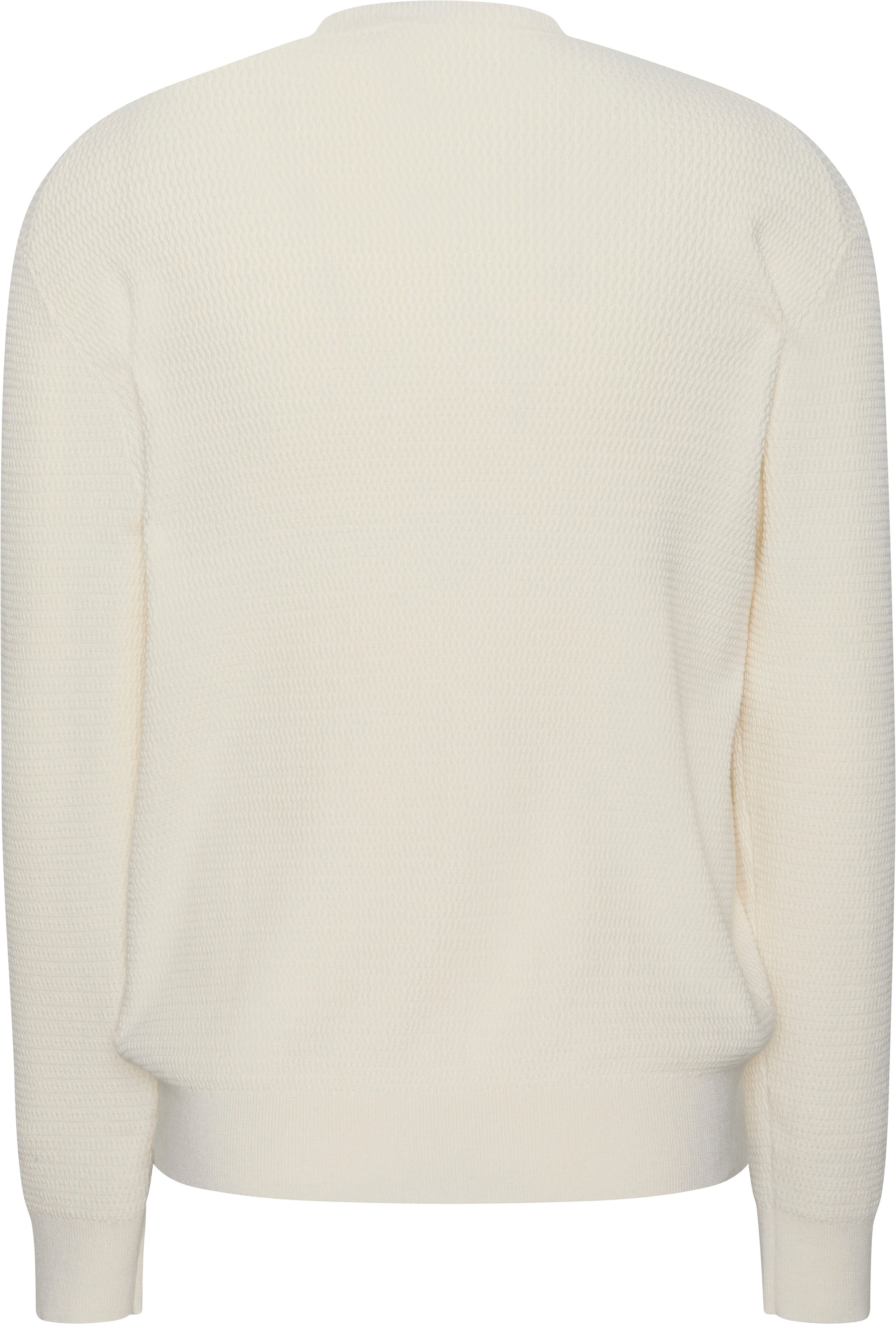 Calvin Klein Pull en tricot »LS TXTR CTTN CRWNK S« Mit Rundhalsausschnitt