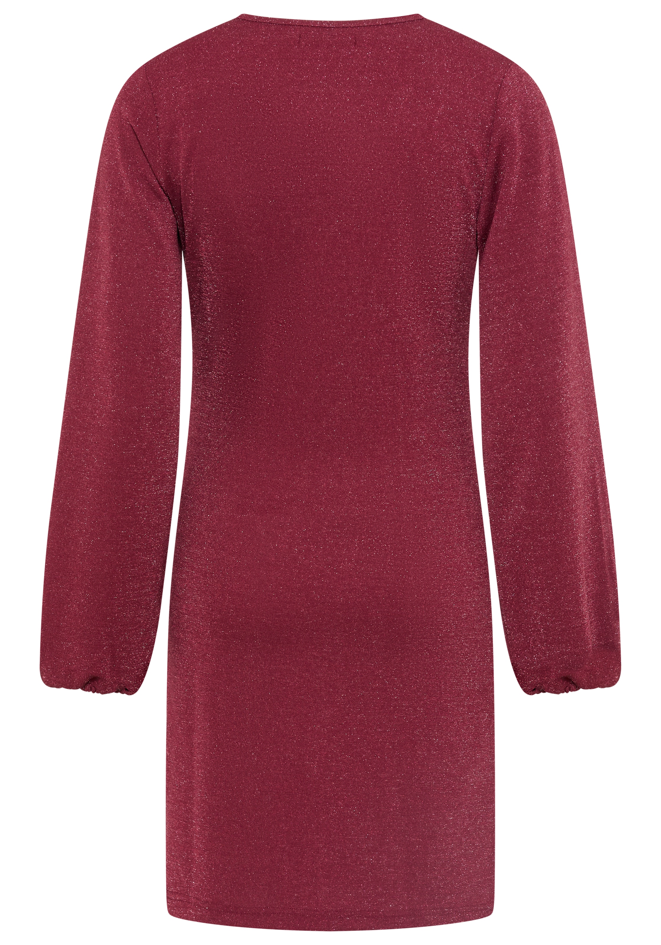 Neun Monate Robe de maternité »Glitzer Jerseykleid mit Wickel-Ausschnitt, praktisch zum Stillen« pour printemps et automne, pour occasions spéciales, effet cache-cœur
