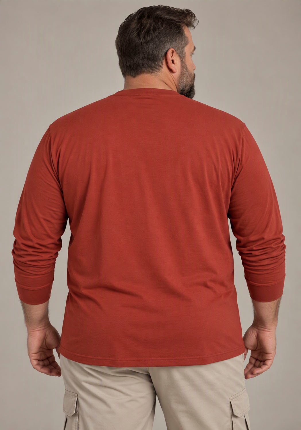 Man's World Plus Rundhalsshirt »auch in Grosse Grössen bis Gr. 7XL« Regular Fit, mit langem Arm, bedruckt, für Casualmode
