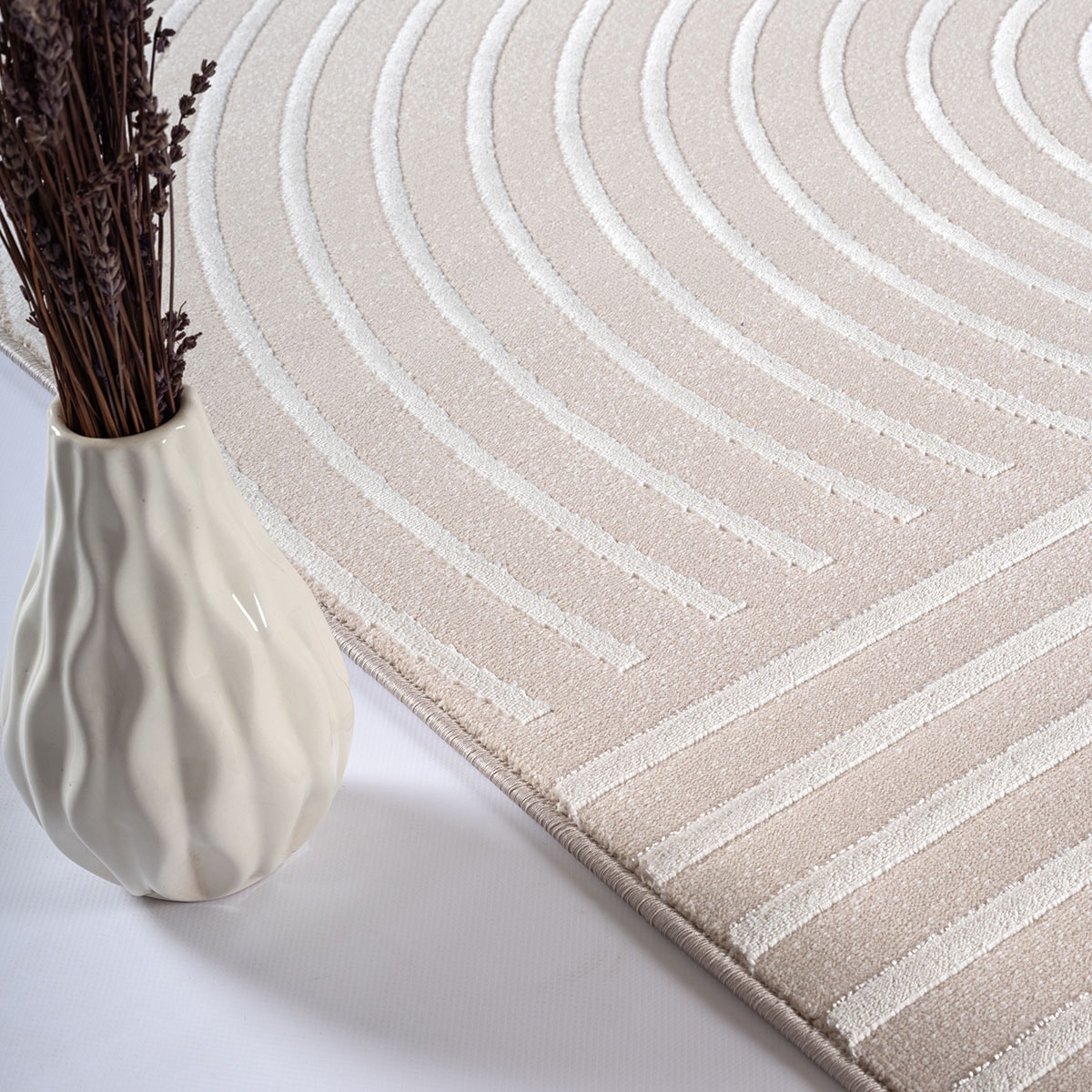 the carpet Teppich »Knight« rechteckig 12 mm Höhe moderner Wohnzimmer Teppich elegant glänzender Flor