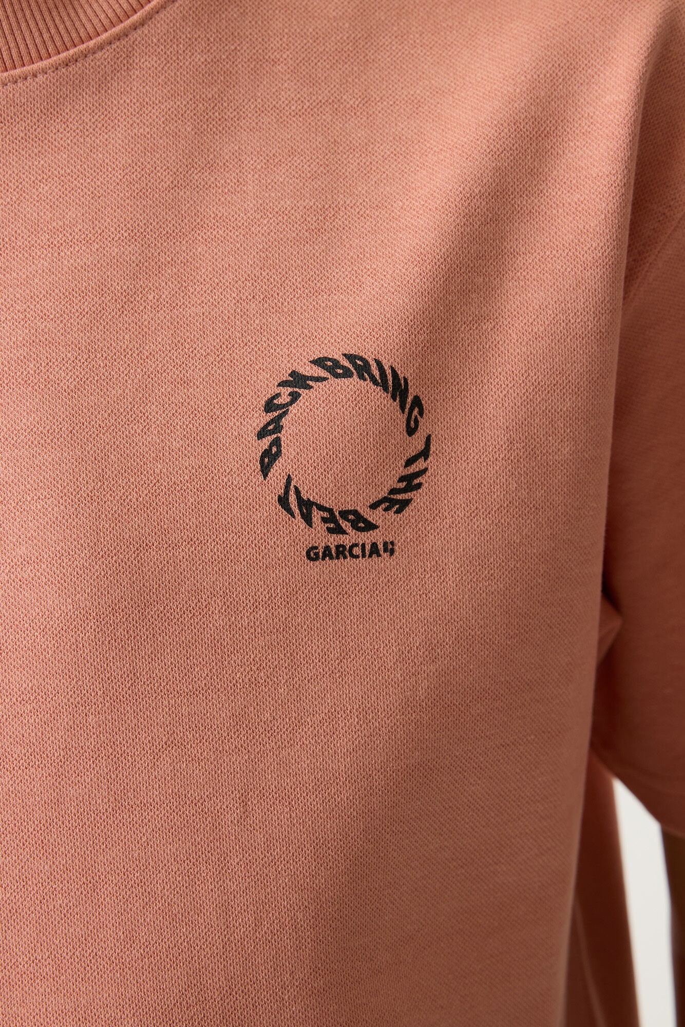 Garcia Shirt à col rond Avec petit imprimé devant, pour garçons