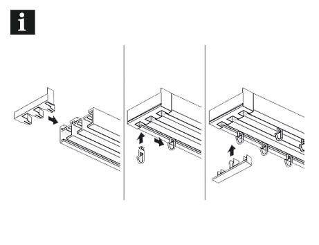GARDINIA 1100000002199 »mit Ausklinkung 3-läufig« Serie Flächenvorhang-Technik Atlanta 3-läufig