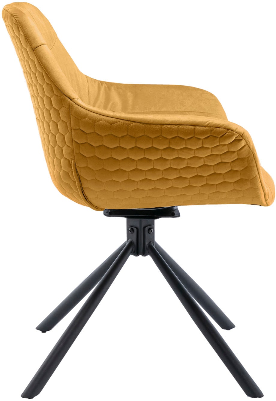 SalesFever Chaise de salle à manger »Rimini Armlehnstuhl: Sitzkomfort fürs Esszimmer« () 1 cuisEsszimmersessel, Rückseite mit Wabensteppung,360° Drehfunktion