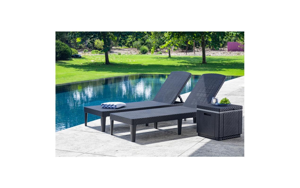 Allibert Gartentisch »Lounge Ice Cube, Graphite, 40L, 42 x 42 x 41«