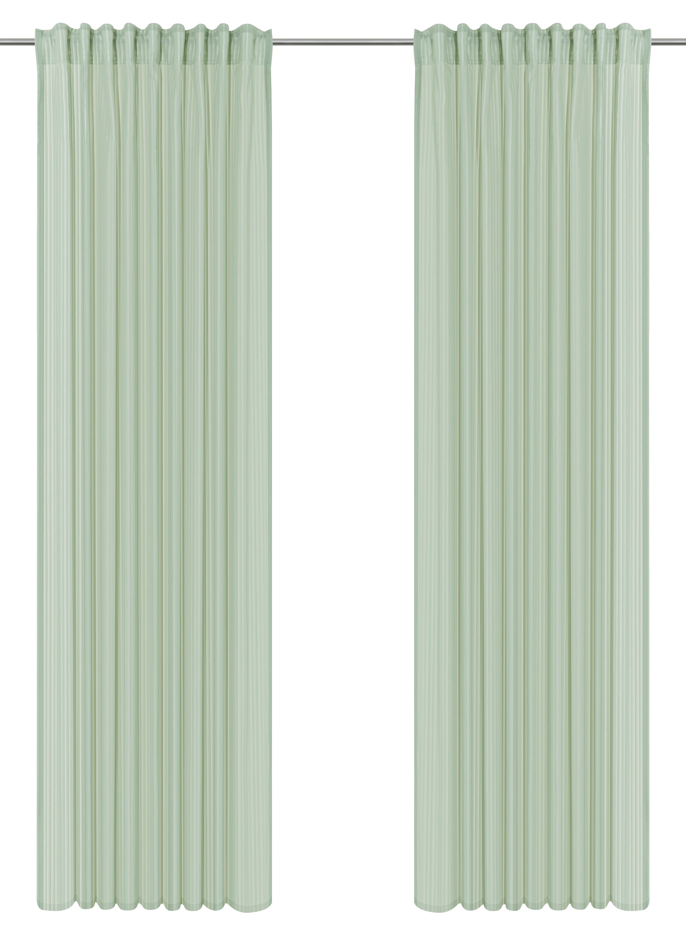 GOODproduct Gardine »Fritty« Multifunktionsband 2 Stk. tlg. Multifunktionsband, transparent, moderne Längststreifen, Ausbrenner