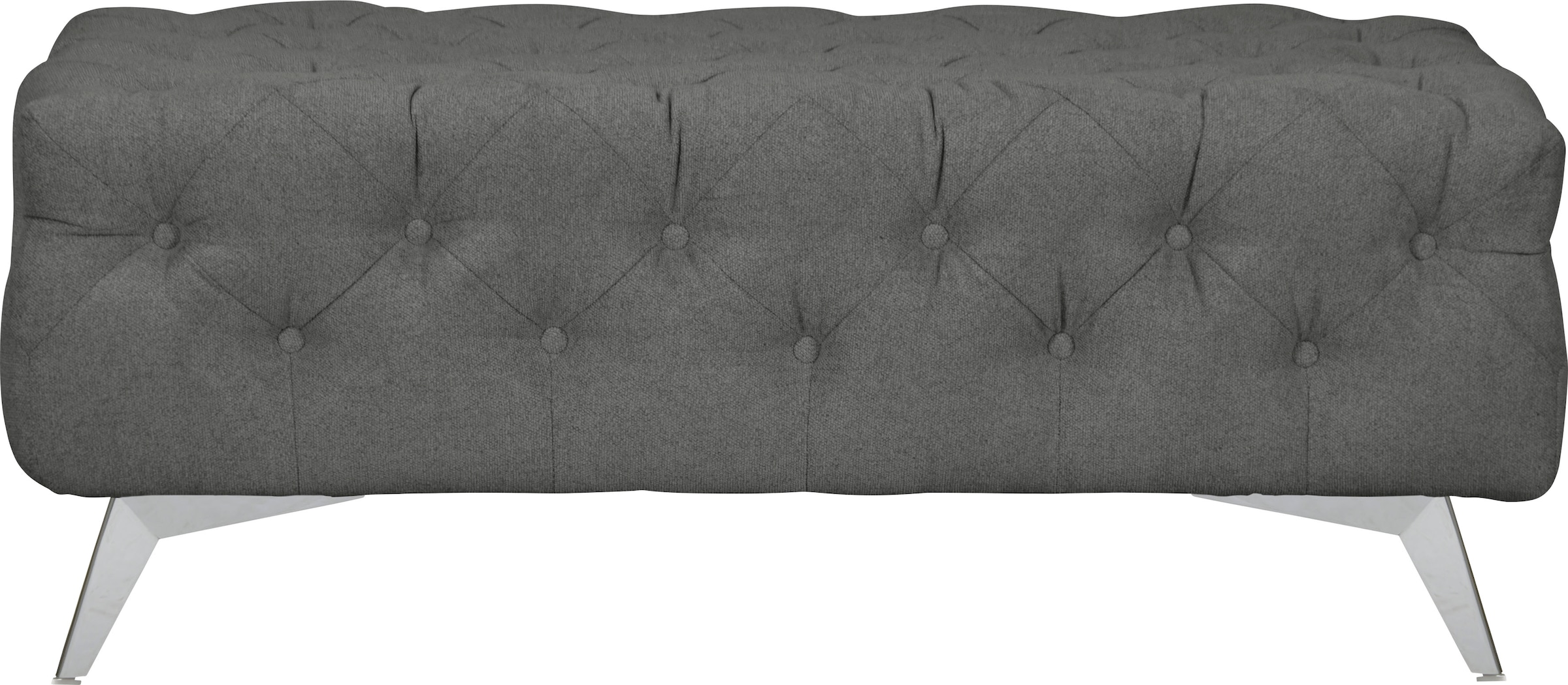 Home affaire Tabouret rembourré »Amaury« Chesterfield-Optik, Breite 120cm, Fussfarbe wählbar