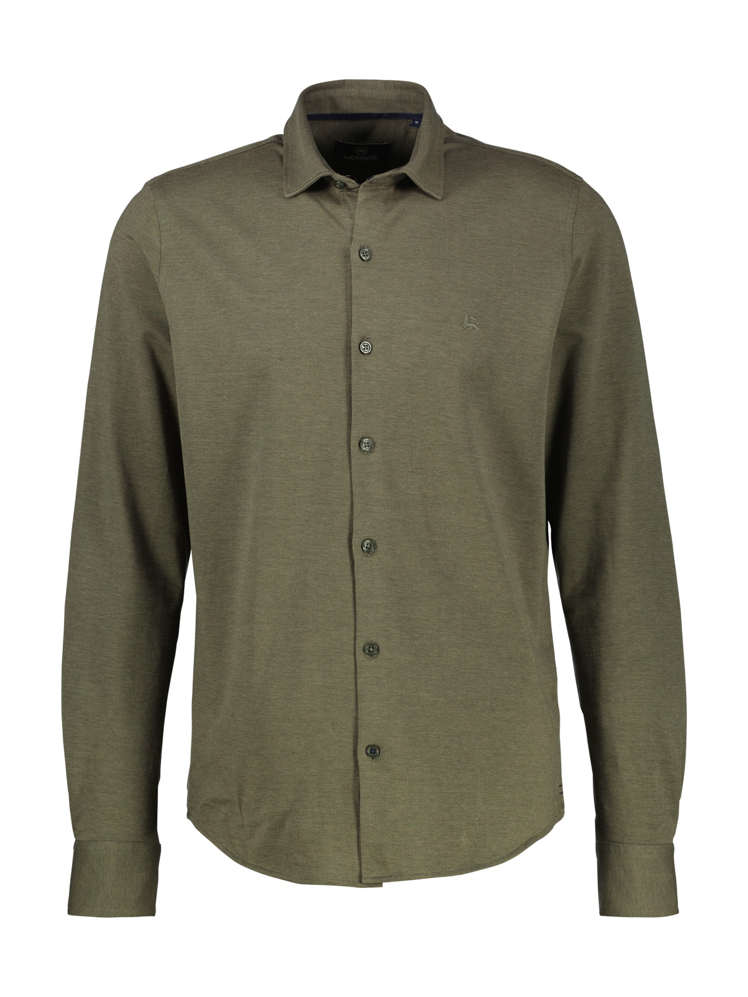 LERROS Chemise à manches longues mit Logo Stickerei