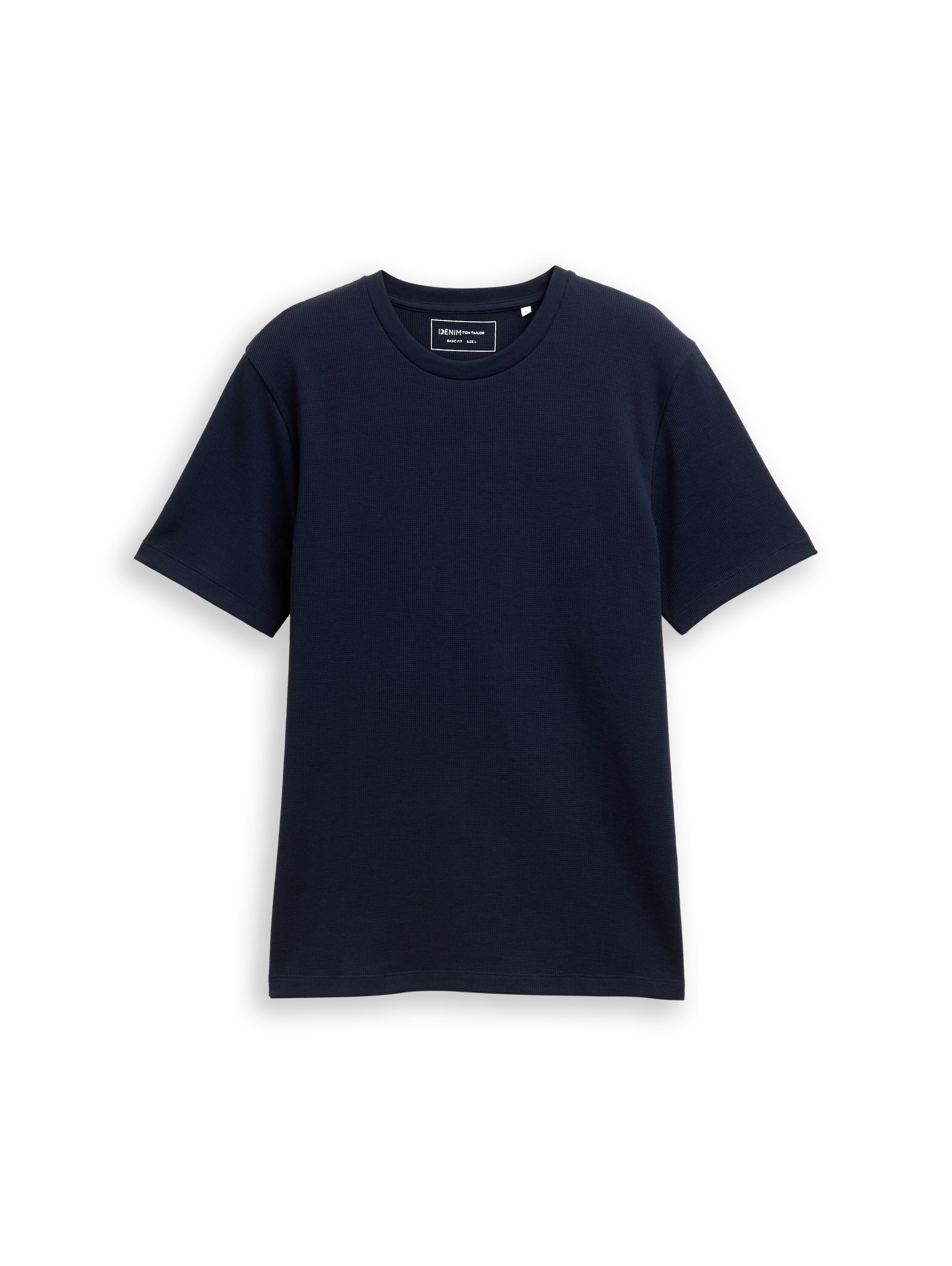 TOM TAILOR Denim T-shirt in Piqué-Qualität