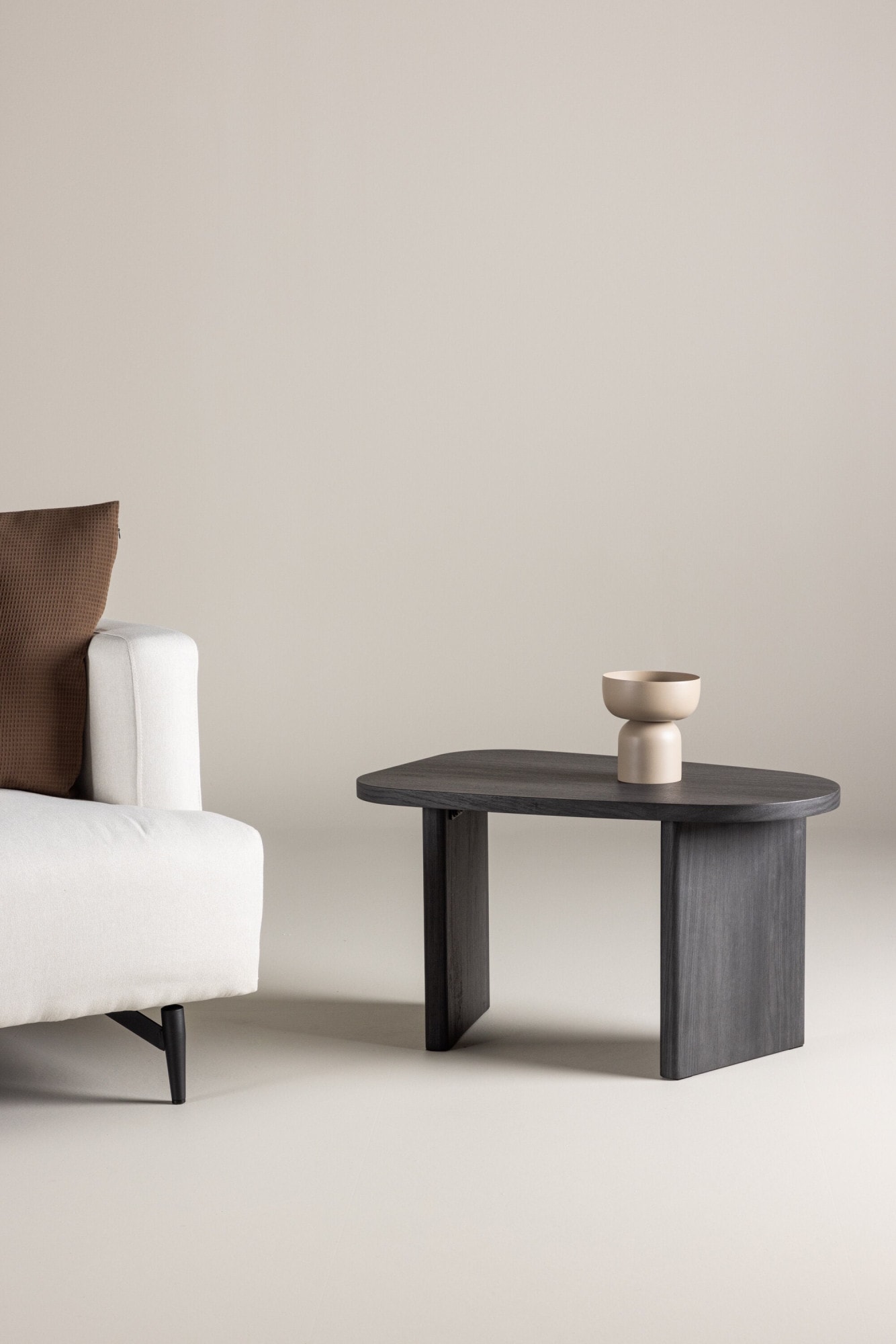 Venture Home Table d'appoint Table d'appoint, MDF, ovale, basse, compacte, conviviale