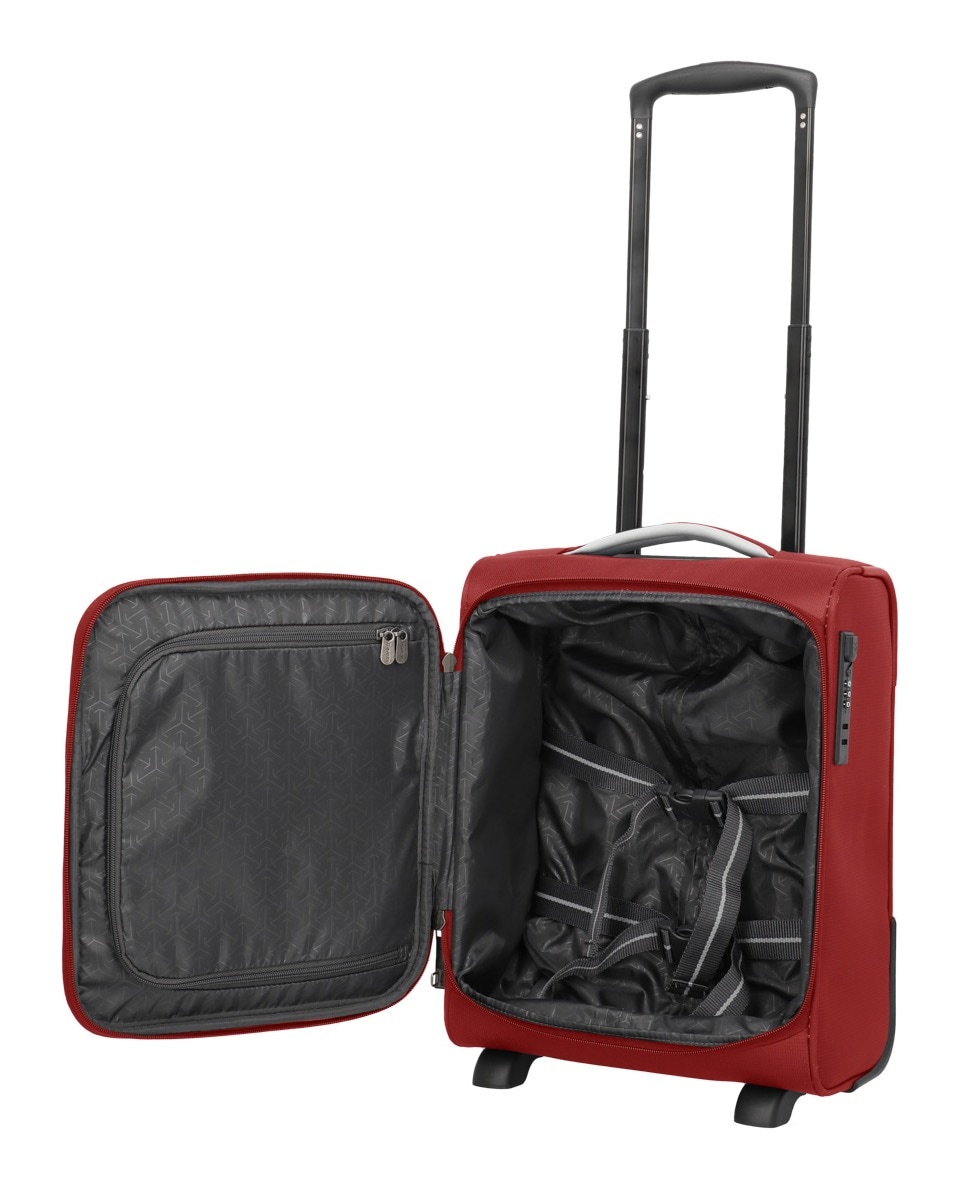 travelite Handgepäck-Trolley »JETPACK Easy 2 Cabin Handgepäck Koffer« 21 l 4 Rollen Weichgepäck, passend für viele gängige Airlines