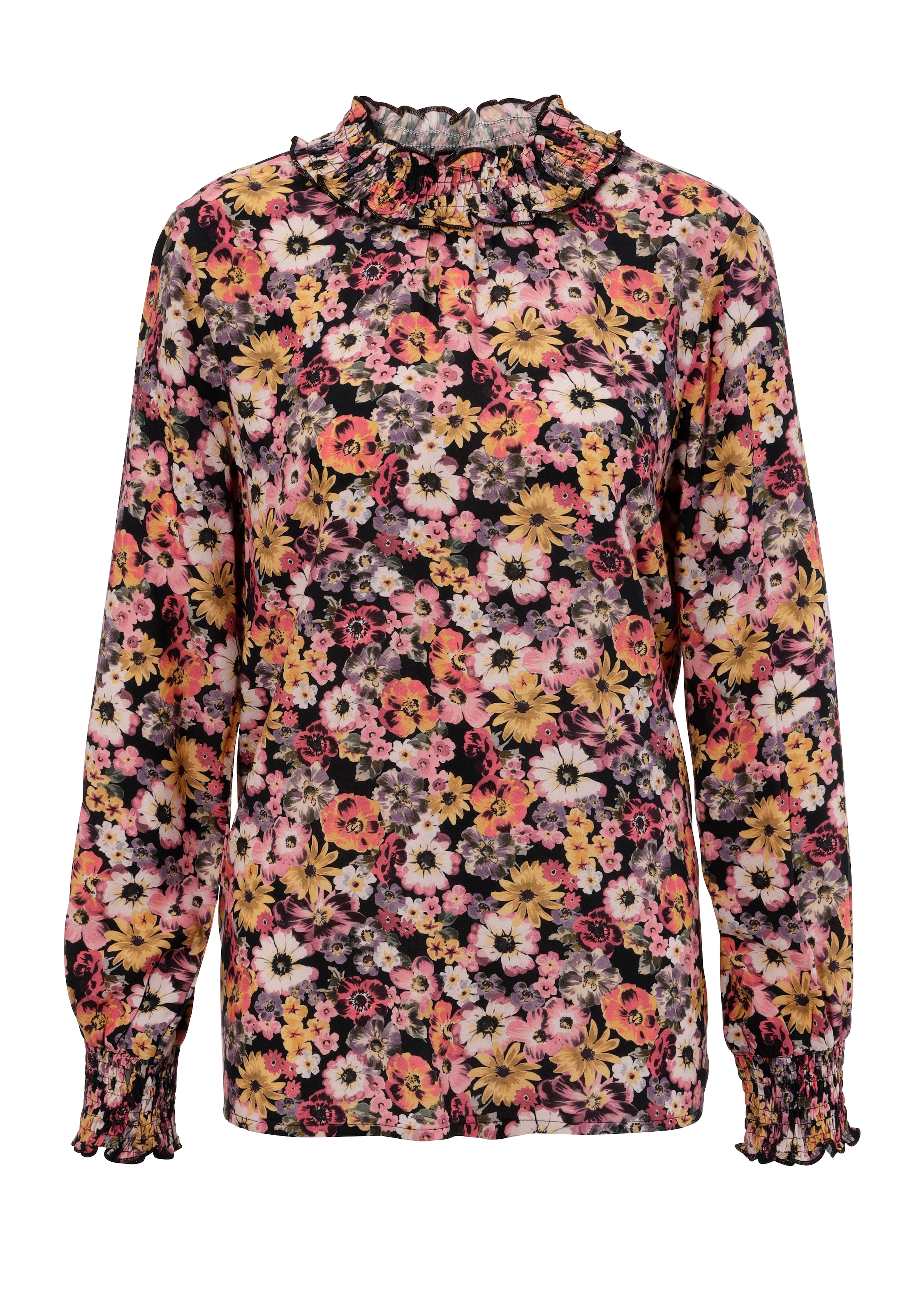 Aniston CASUAL Schlupfbluse mit romantischen, farbenfrohen Blüten bedruckt