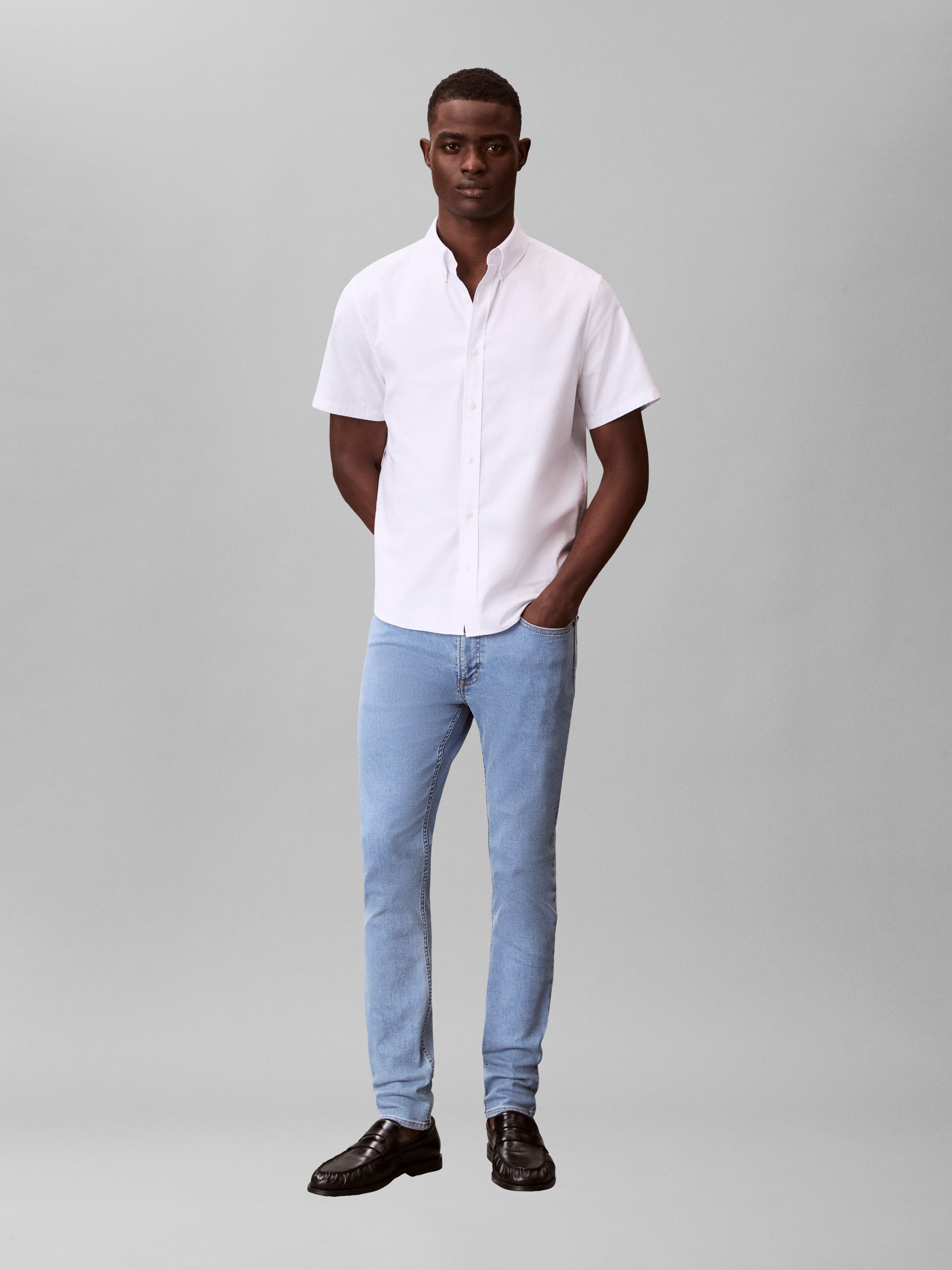 Calvin Klein Jeans Skinny-fit-Jeans »SKINNY« mit Leder-Badge