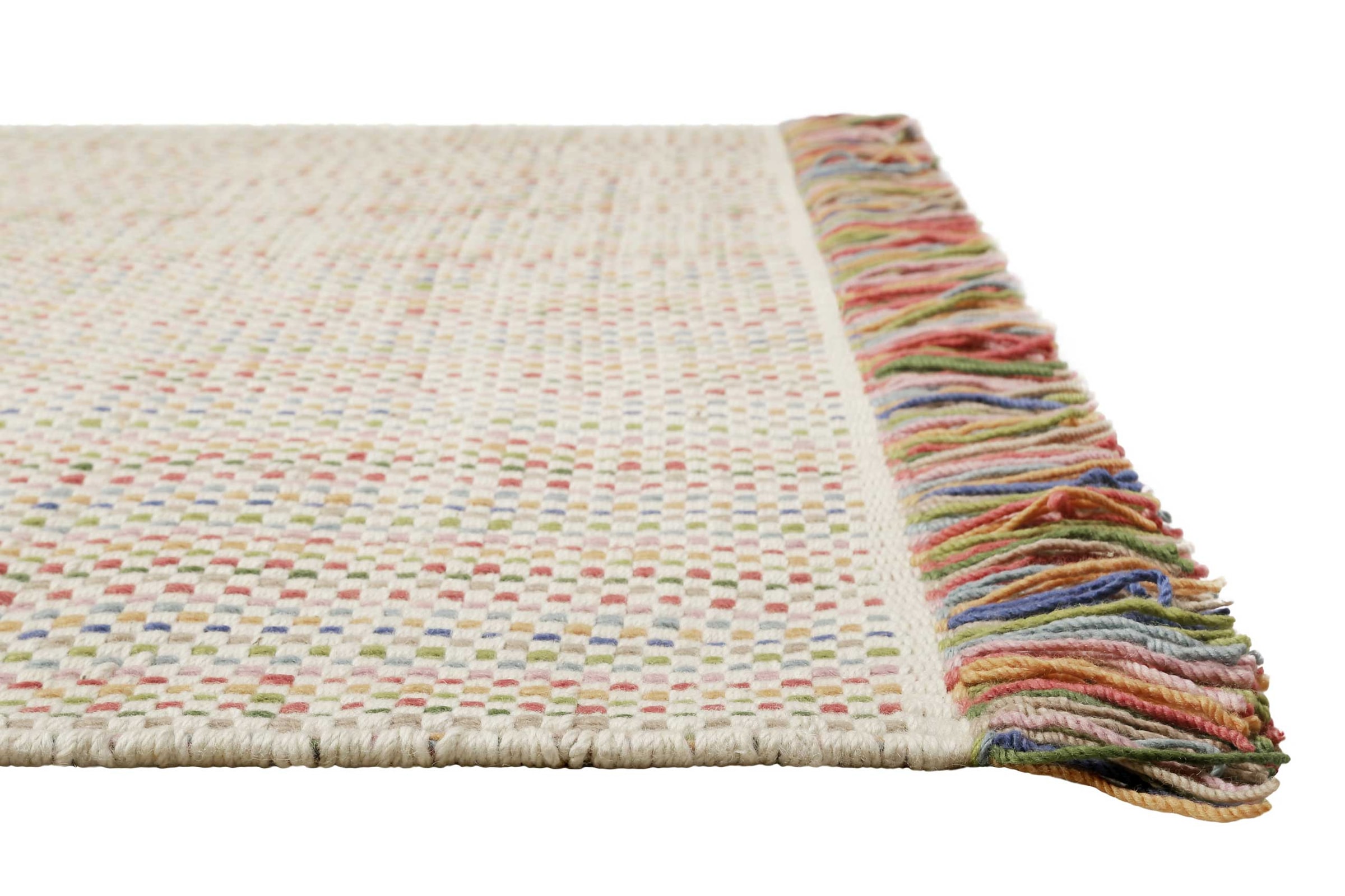 SMART KIDS Tapis »TJORVEN handmade« Rectangulaire 6 mm Höhe Wollteppich, kurzflor, handgewebt, Kinderzimmer, natürlich