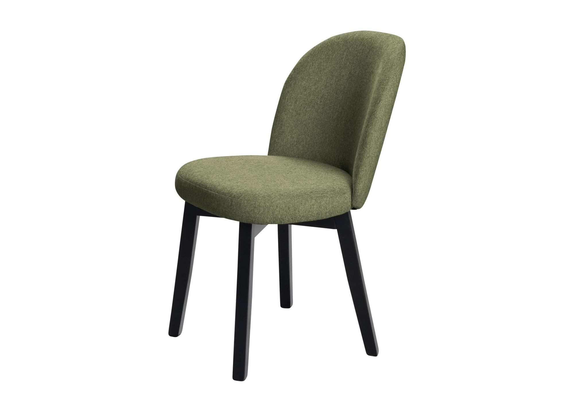 GOODproduct Chaise à 4 pieds »Aretha Esszimmerstuhl, Wohnstuhl, Polsterstuhl, Essstuhl« (Ensemble) 2 cuisschwarz lackiertes Gestell aus massivem Buchenholz, gepolstertert