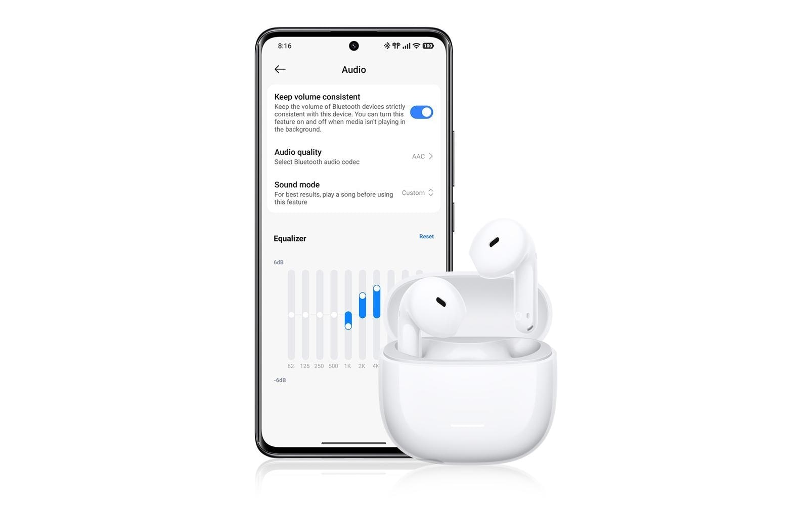 Xiaomi Ecouteurs intra-auriculaires »True Wireless Redmi Buds 8 Active« écouteurs intra-auriculaires avec 37 heures d'autonomie et Bluetooth 5.4