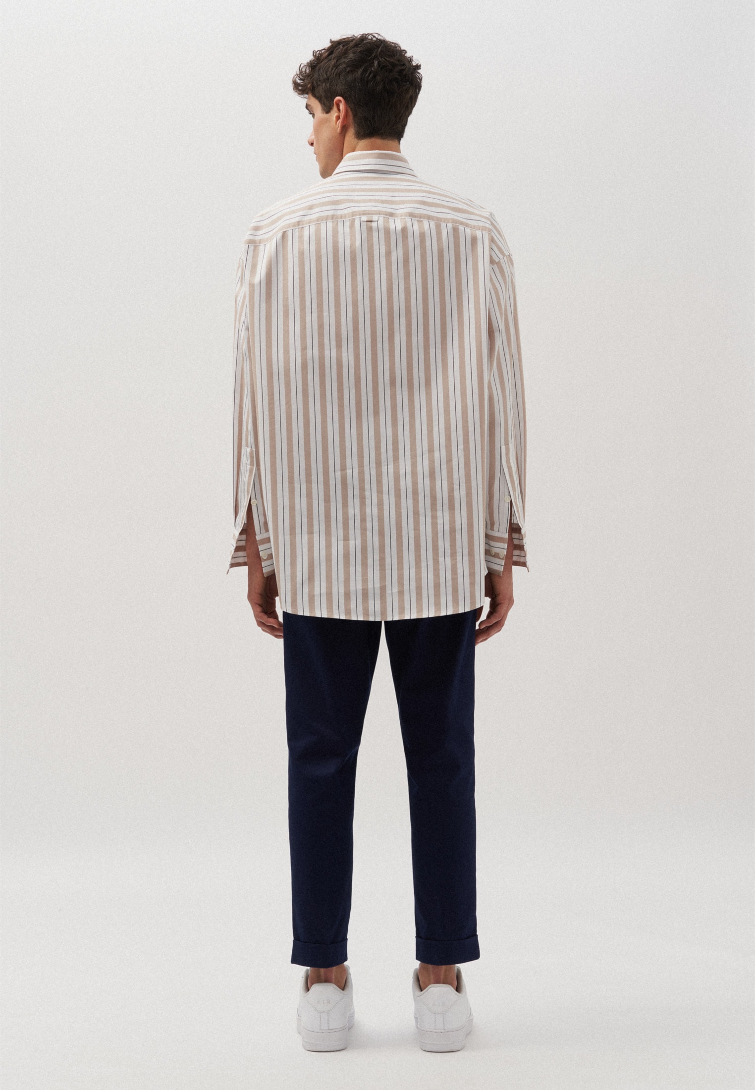 studio seidensticker Businesshemd »Studio« Oversized Langarm Kentkragen Streifen