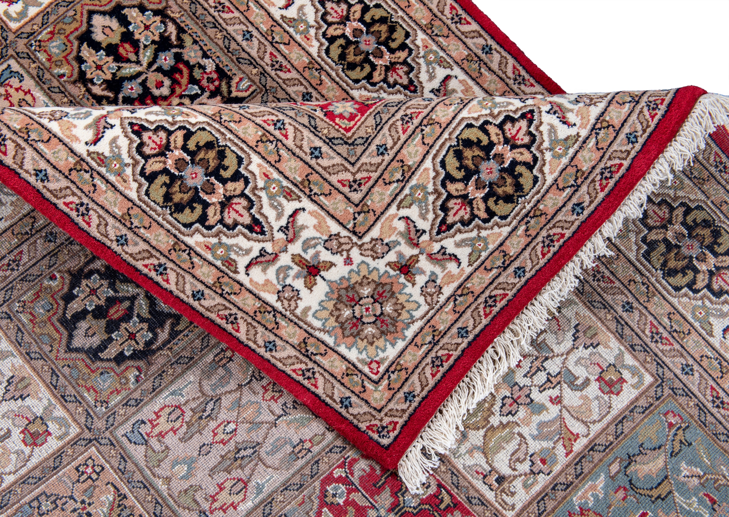 THEKO Orientteppich »Benares Bachtiari« rechteckig 12 mm Höhe reine Wolle, handgeknüpft, mit Fransen