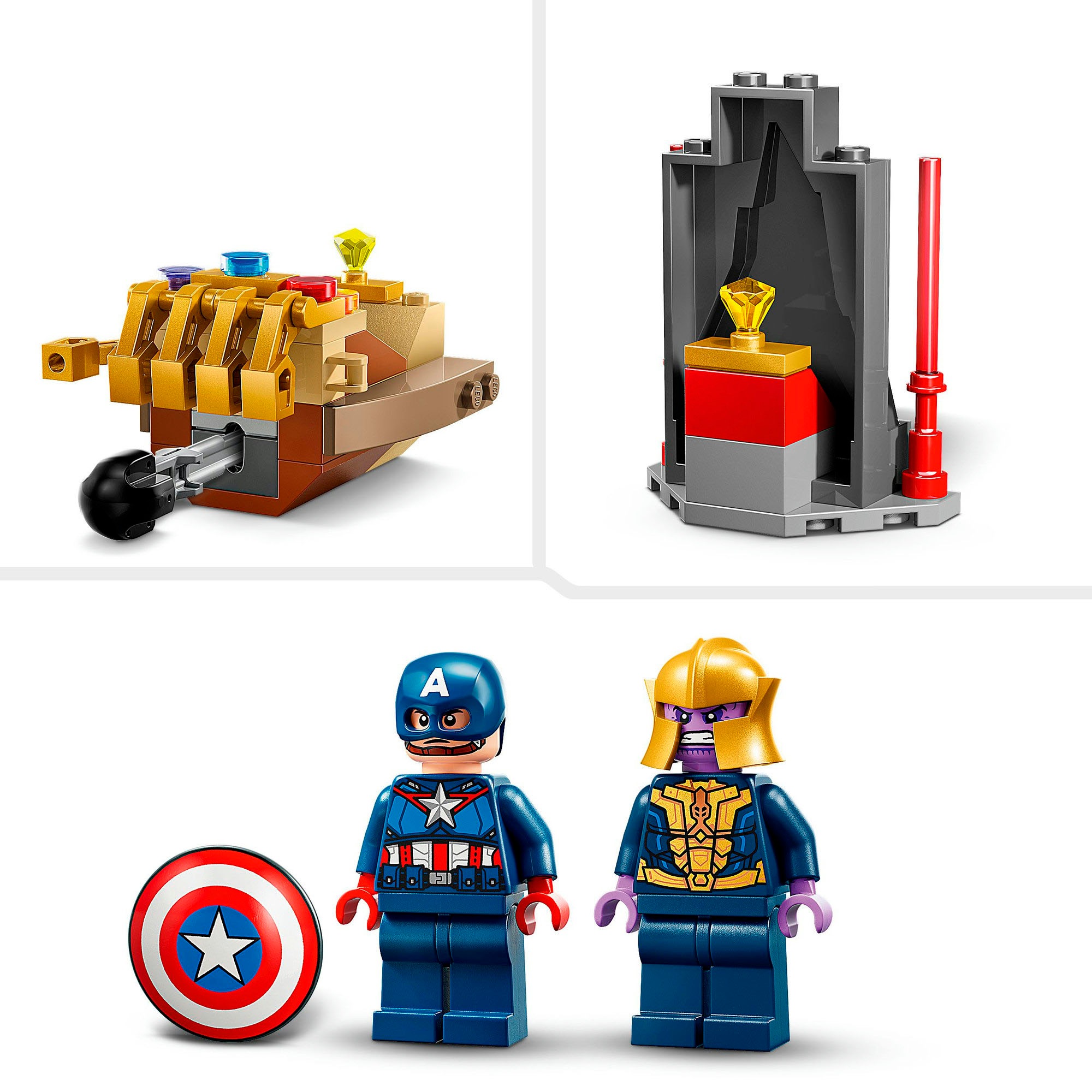LEGO® Konstruktionsspielsteine »Captain America vs. Thanos (76319), LEGO Super Heroes« Made in Europe