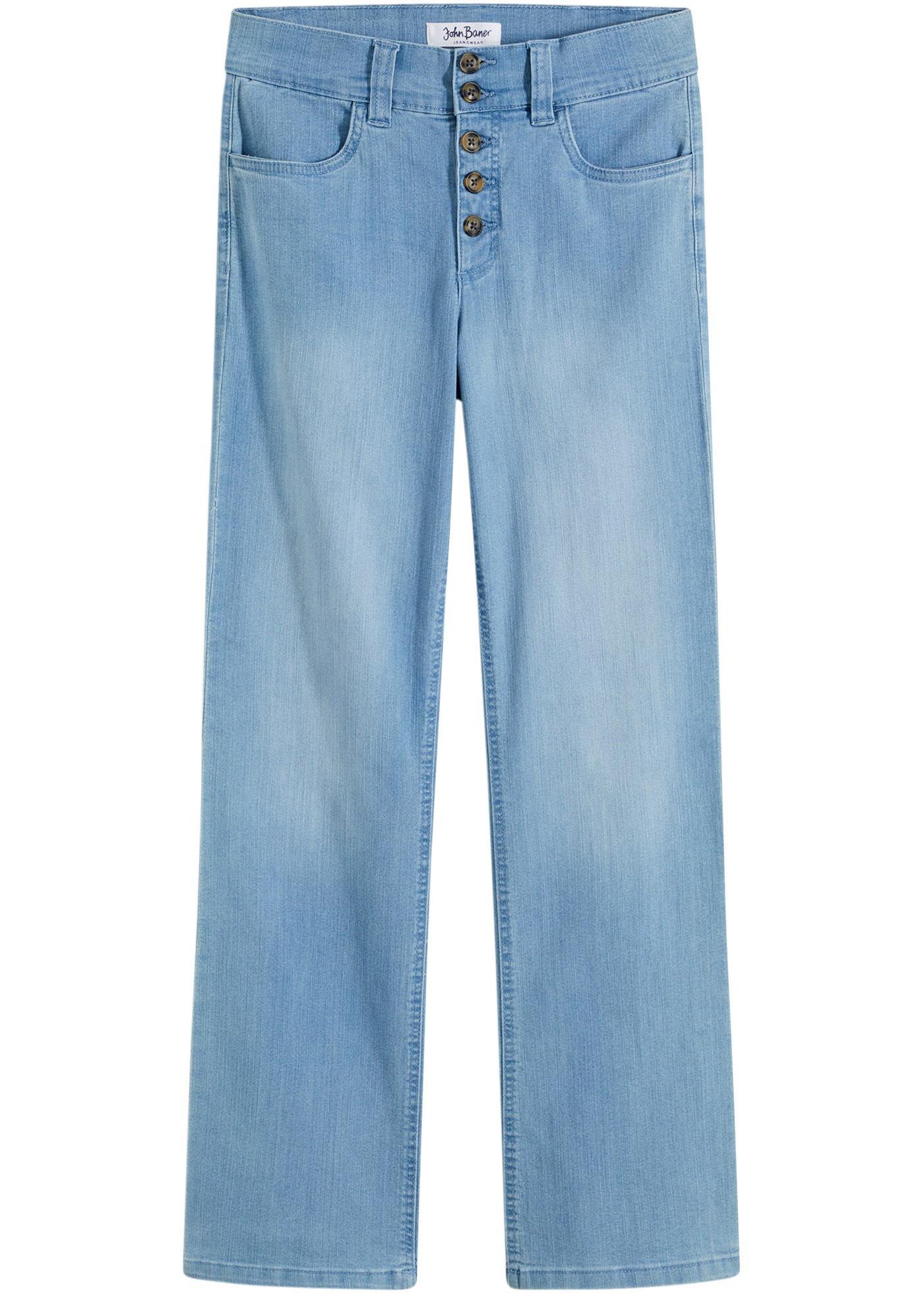 bonprix Straight-Jeans »Straight-Jeans High Waist, Stretch« Straight-Jeans High Waist, Stretch