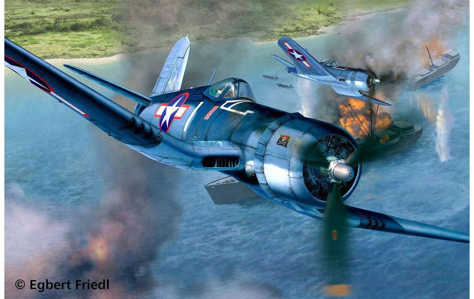 Revell® Modellbausatz »Bausatz Vought F4U-1A Corsair 1:32« 68 Stk. tlg. 1:32