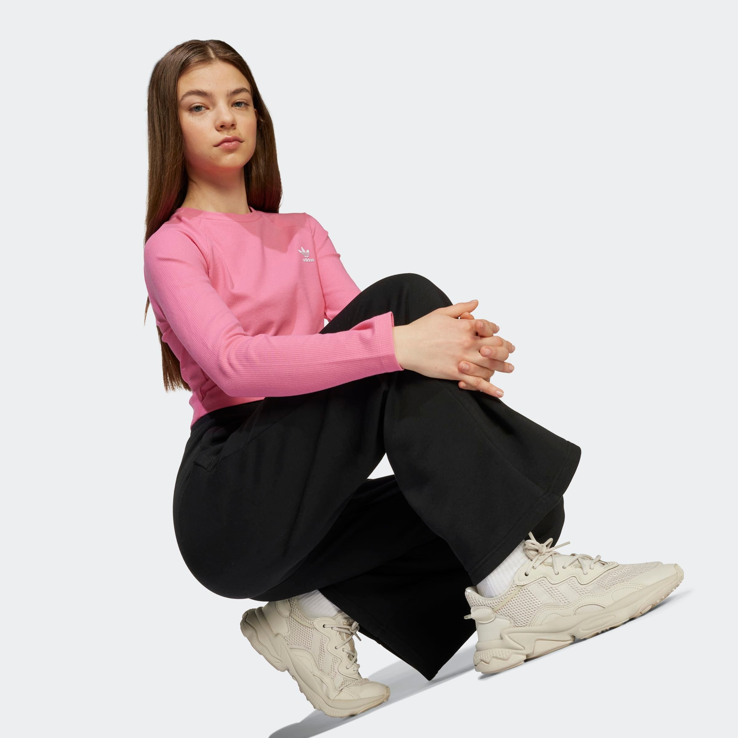 adidas Originals Pantalon de sport »WIDE LEG PANTS«  für Kinder und Teens, lockerer Schnitt, mit Kordelverschluss
