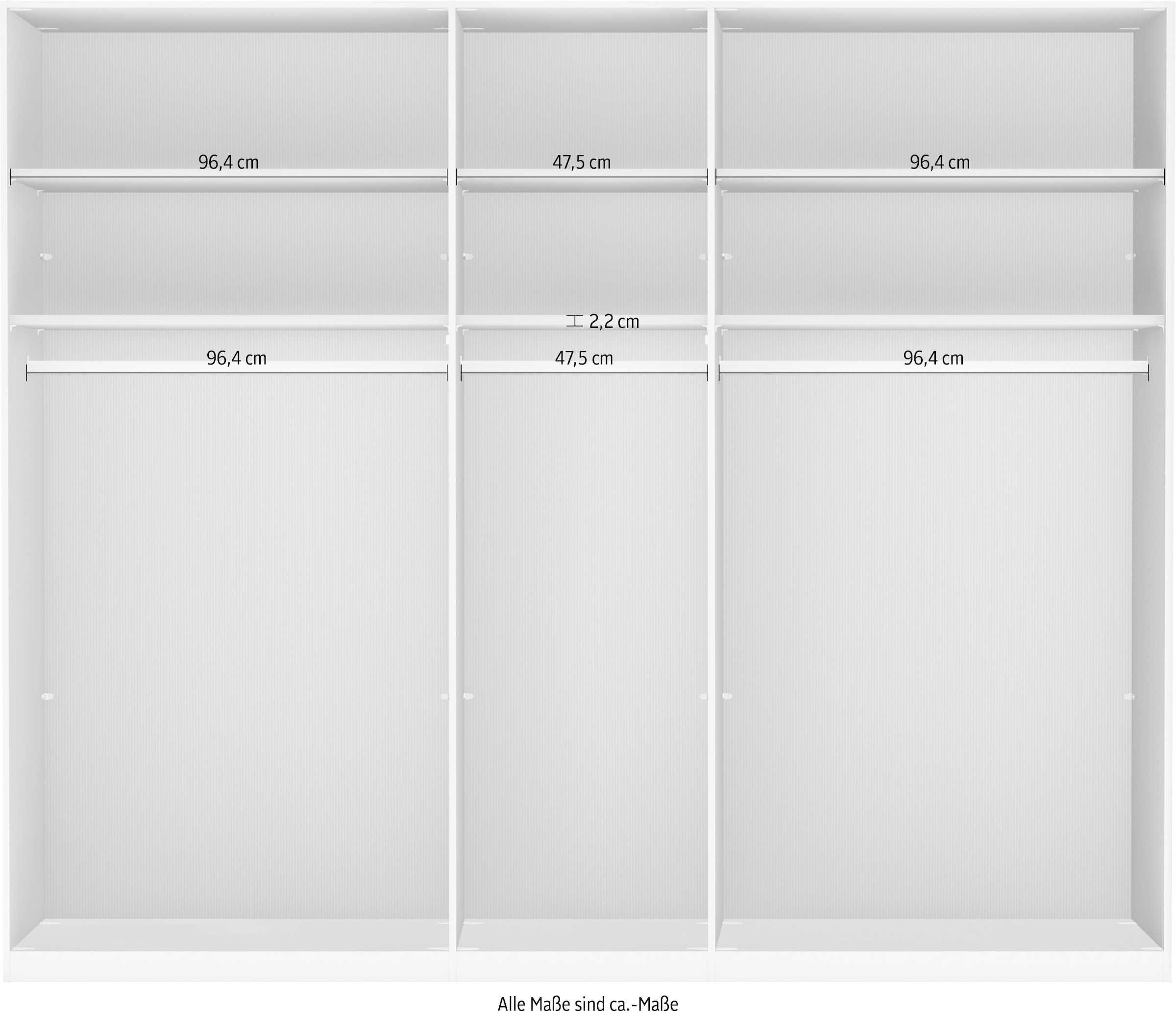 WIEMANN Armoires à vêtements »Acapulco« hochwertige Beschläge