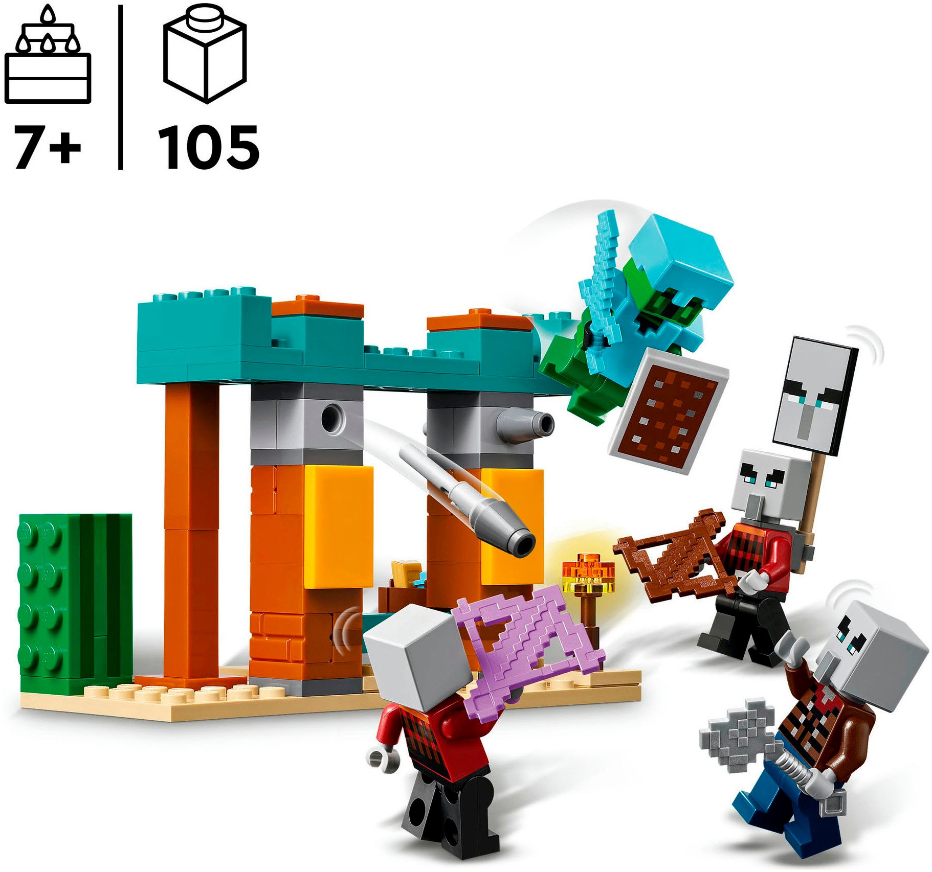 LEGO® Konstruktionsspielsteine »Die Illager-Wüstenpatrouille (21267), LEGO Minecraft« Made in Europe