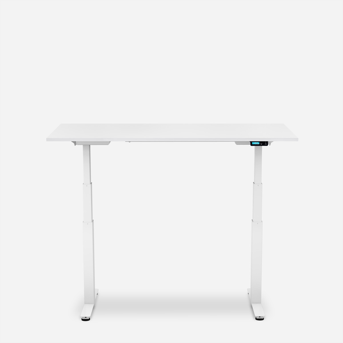   »WRK21 Schreibtisch Work 120 x 80 cm, Höhenverstellbar, Weiss Uni / Weiss« ()