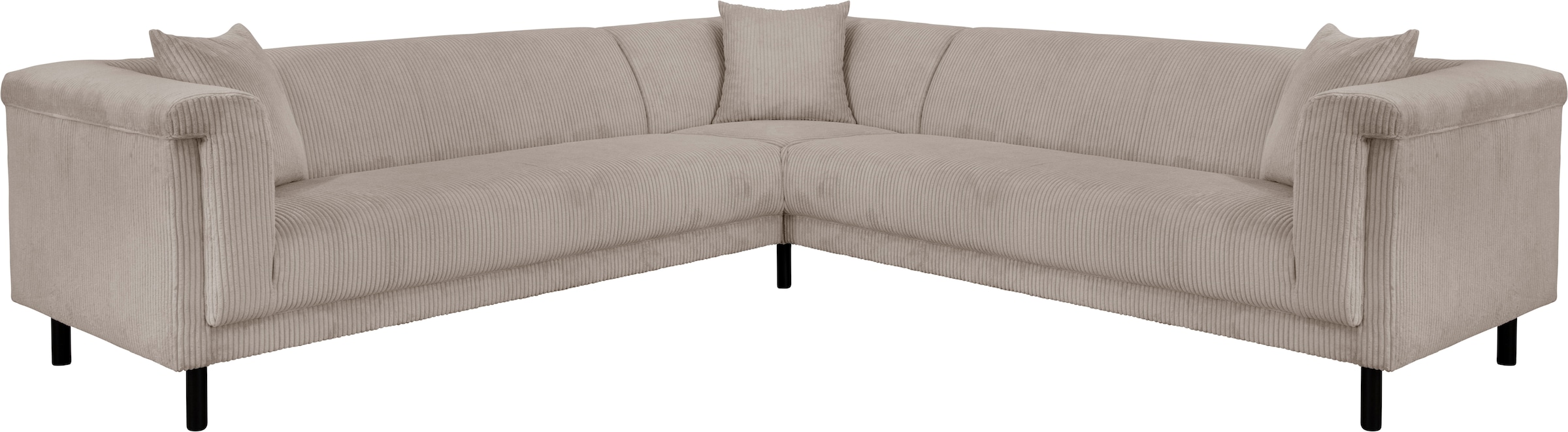 Home affaire Canapé d'angle »AGNIA L-Form   B/T/H: 244/244/71 cm« incl. Zierkissen, gleichschenklig, auch in Cord